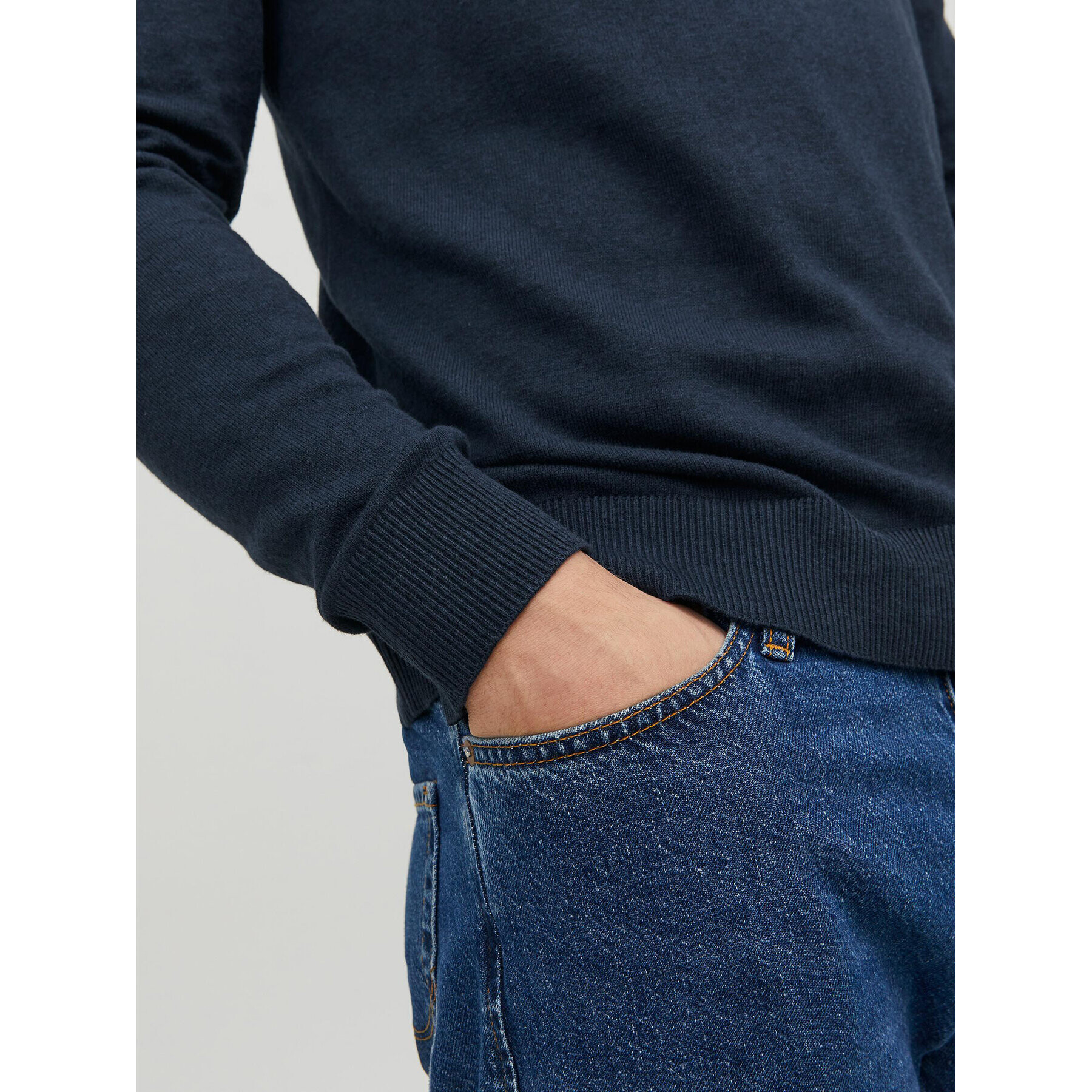 Jack&Jones Поло 12157417 Тъмносин Regular Fit - Pepit.bg