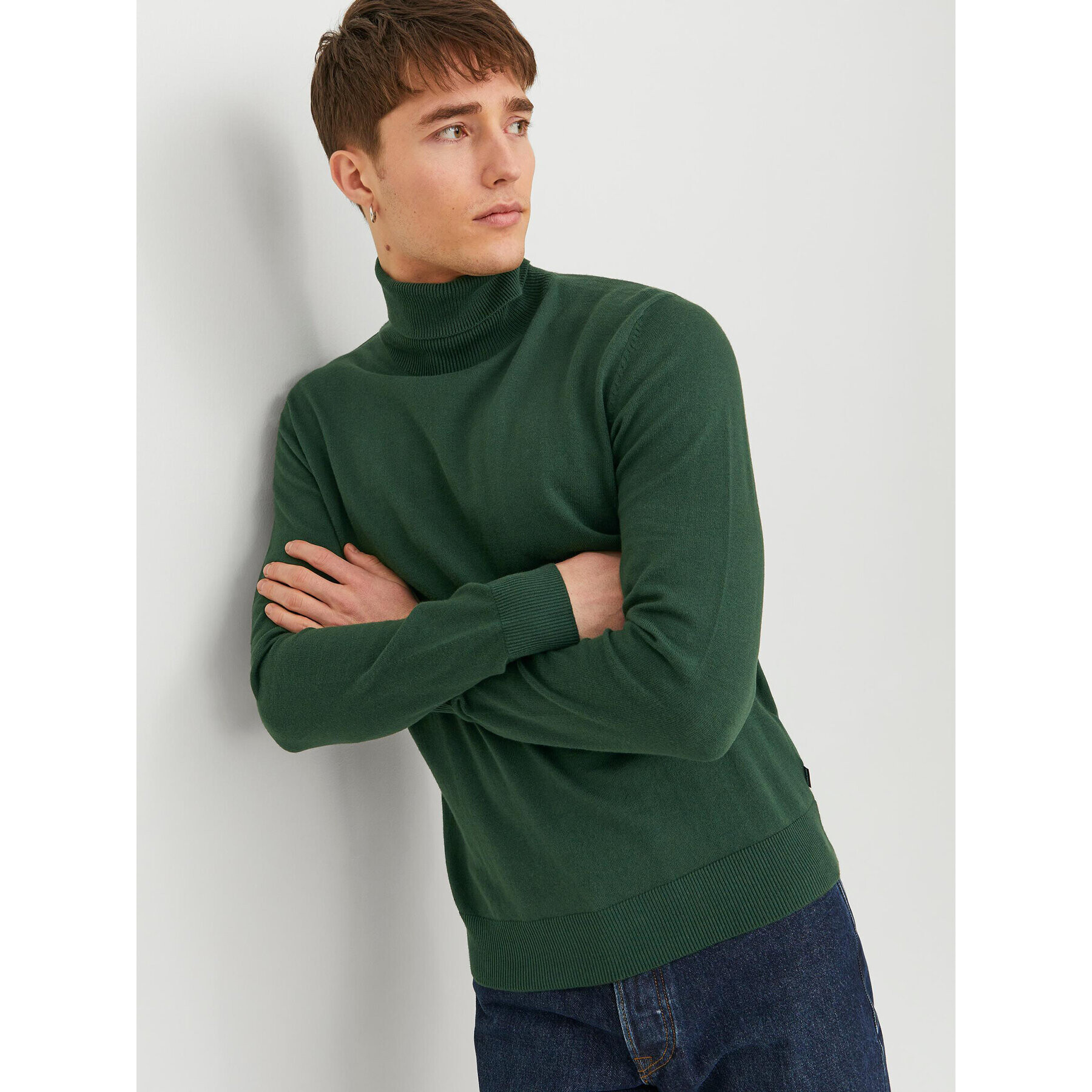 Jack&Jones Поло 12157417 Зелен Regular Fit - Pepit.bg