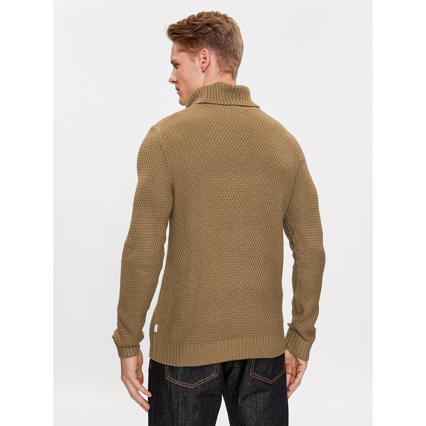 Jack&Jones Поло 12236315 Кафяв Regular Fit - Pepit.bg