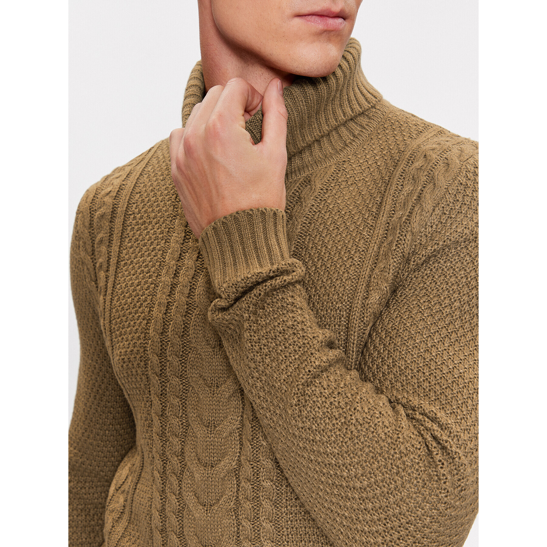 Jack&Jones Поло 12236315 Кафяв Regular Fit - Pepit.bg
