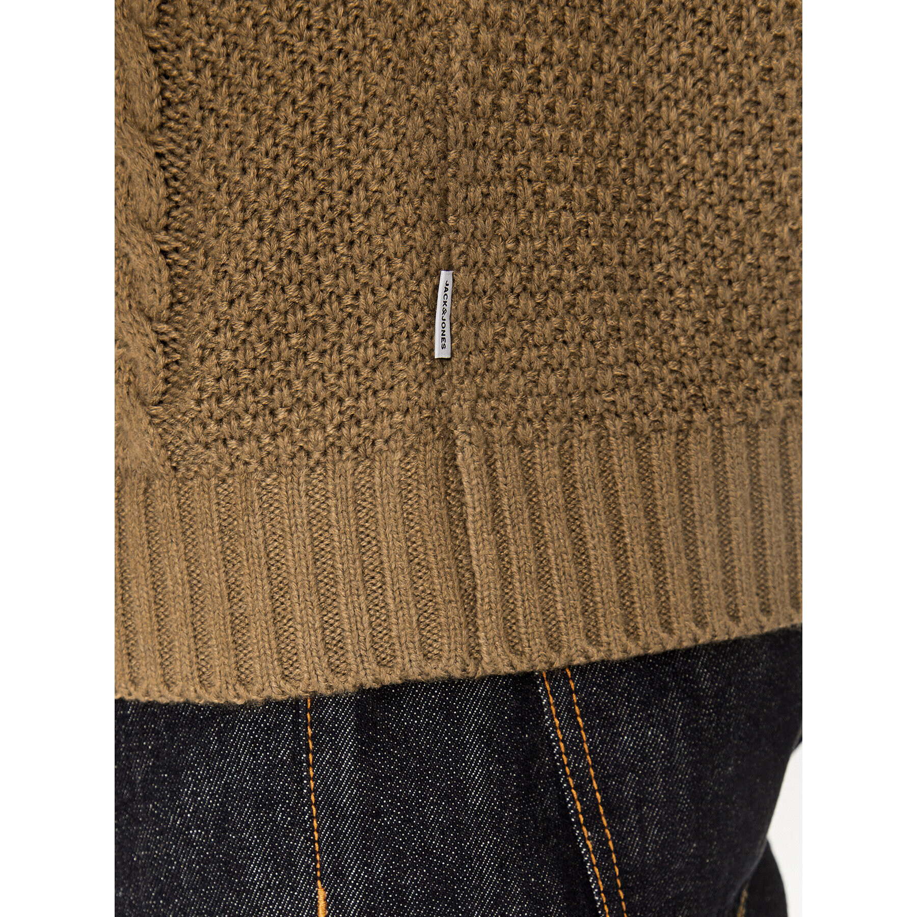 Jack&Jones Поло 12236315 Кафяв Regular Fit - Pepit.bg