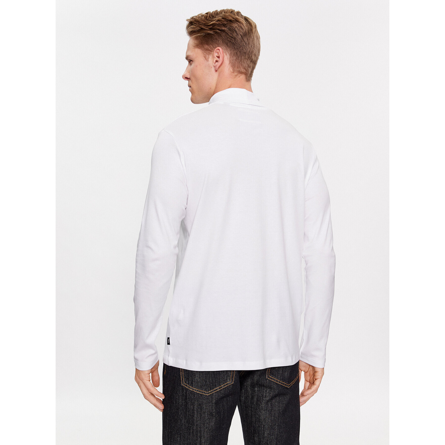 Jack&Jones Поло 12243471 Бял Standard Fit - Pepit.bg