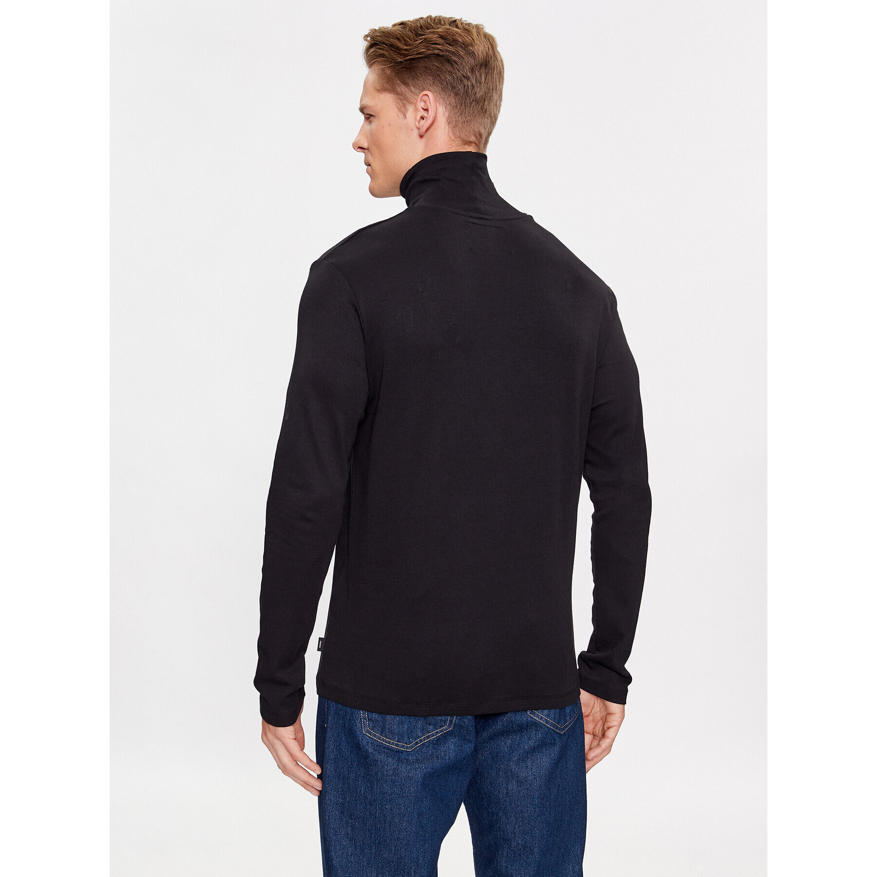 Jack&Jones Поло 12243471 Черен Standard Fit - Pepit.bg