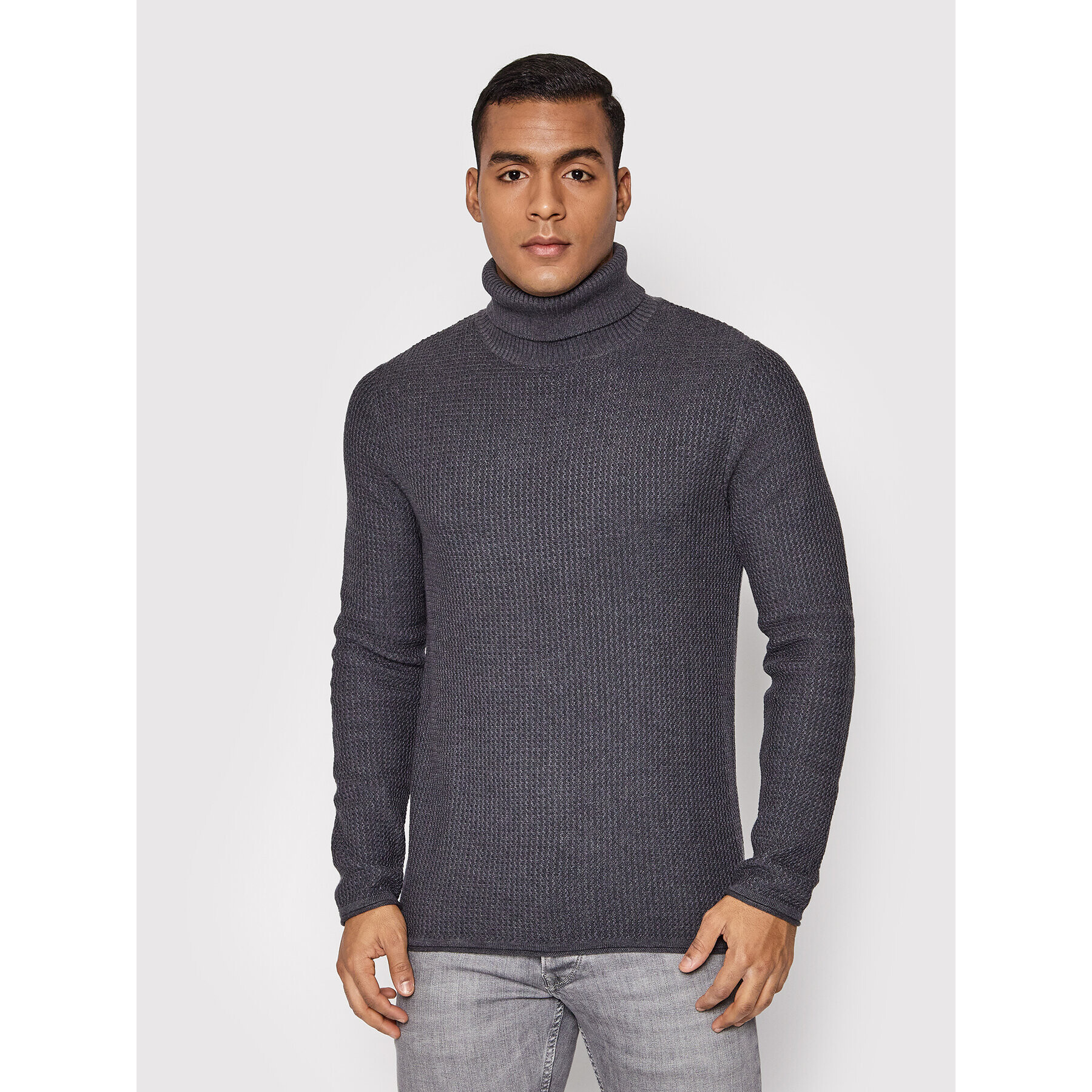 Jack&Jones PREMIUM Поло Blucarlos 12199940 Сив Regular Fit - Pepit.bg
