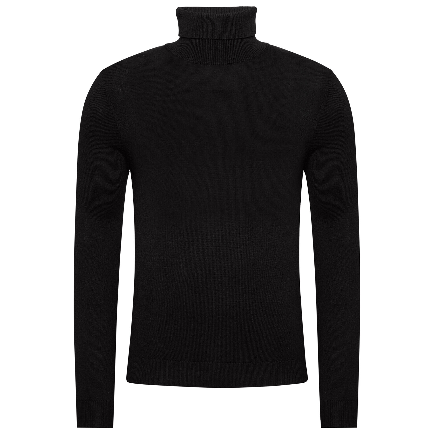 Jack&Jones Поло Emil Knit Roll Neck 12157417 Черен Regular Fit - Pepit.bg