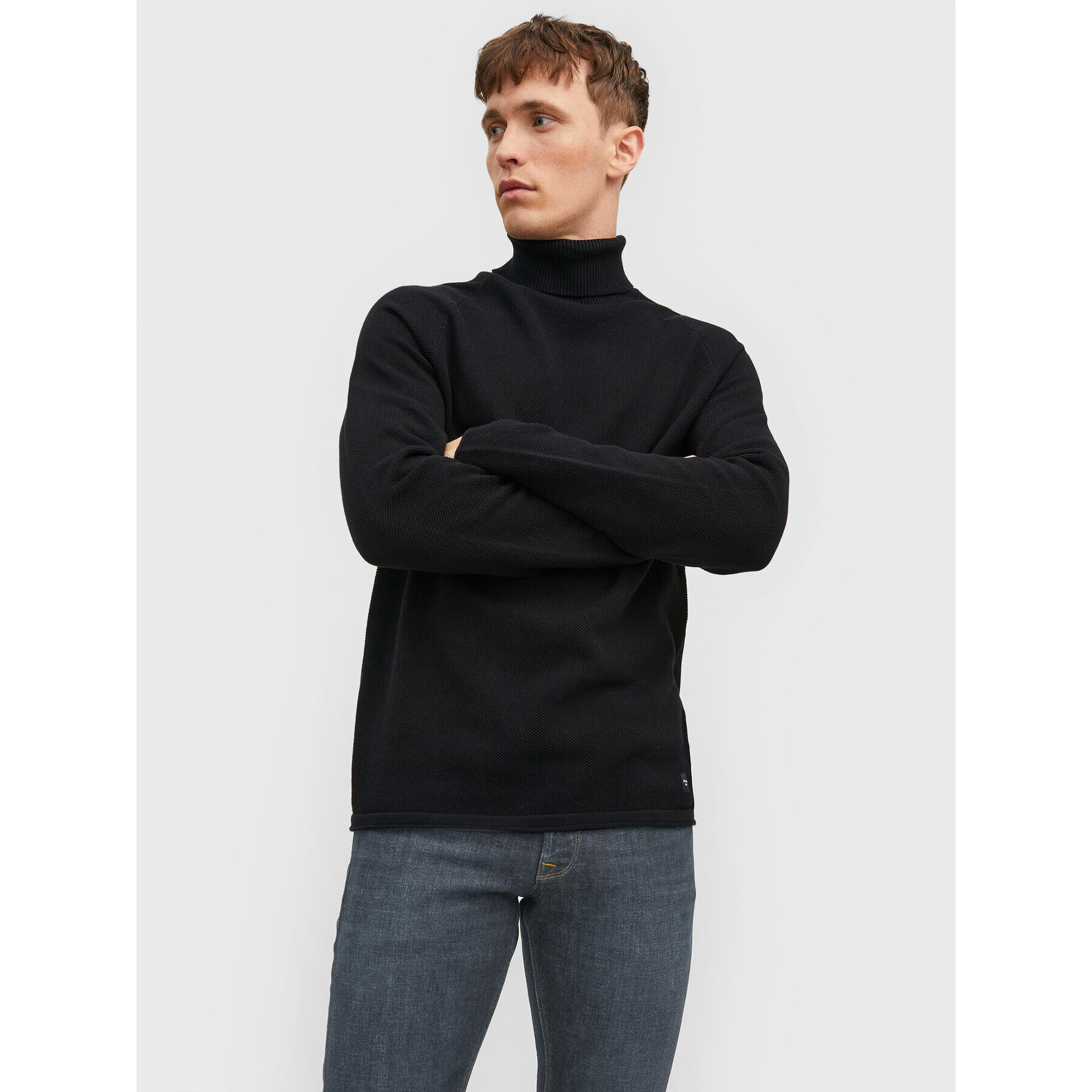 Jack&Jones Поло Hill 12210931 Черен Regular Fit - Pepit.bg