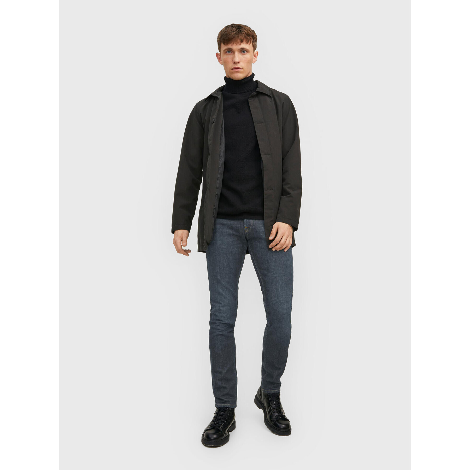 Jack&Jones Поло Hill 12210931 Черен Regular Fit - Pepit.bg