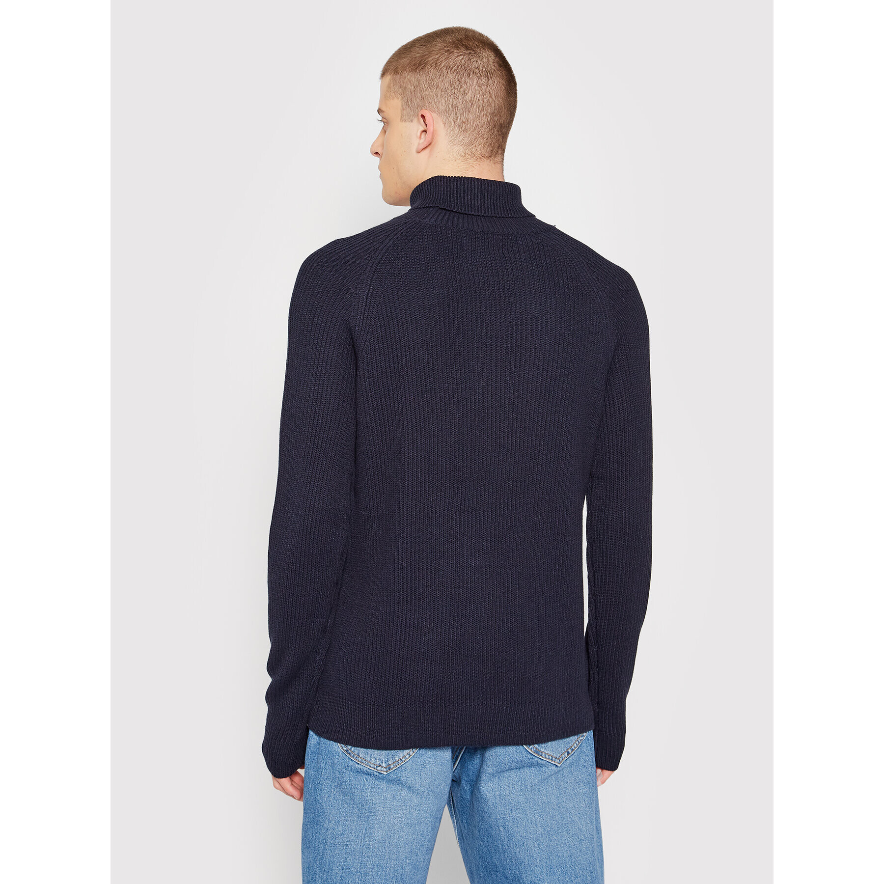 Jack&Jones Поло Pannel 12189963 Тъмносин Regular Fit - Pepit.bg