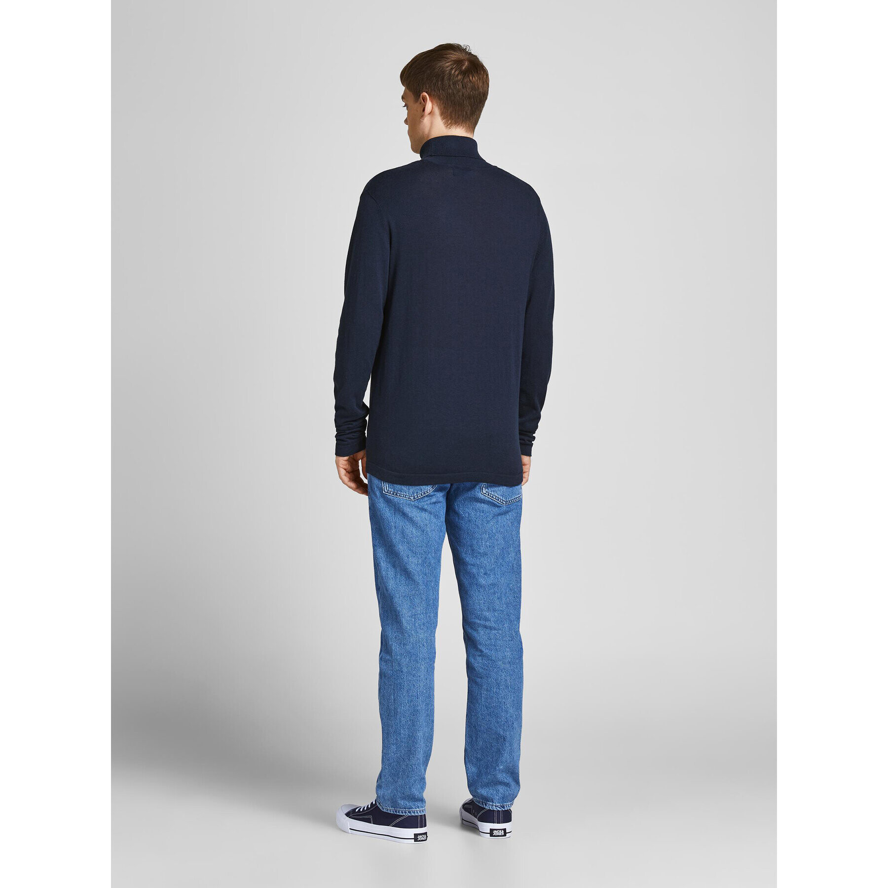 Jack&Jones Поло Rogan 12196902 Тъмносин Regular Fit - Pepit.bg