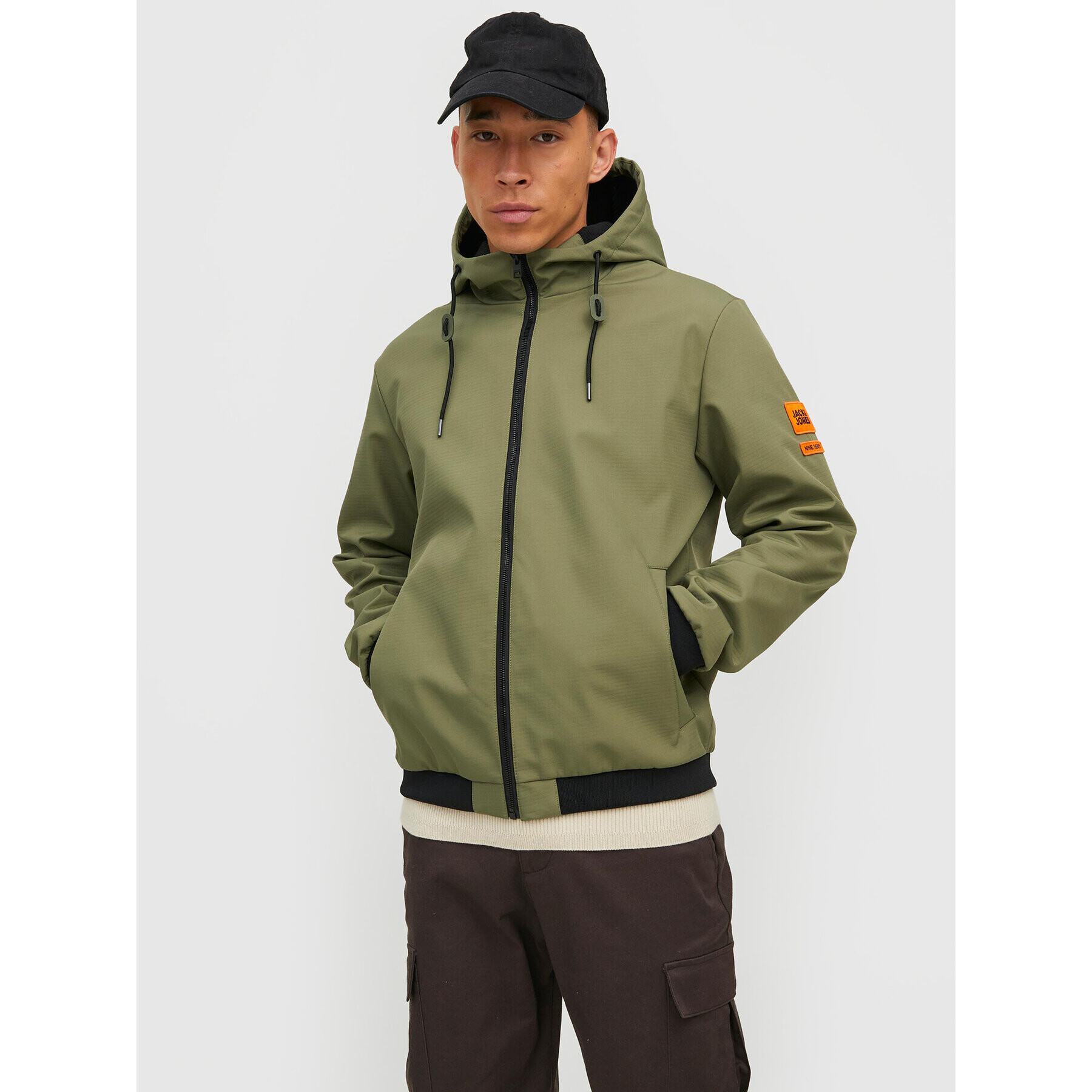 Jack&Jones Преходно яке Classic Waffle 12215818 Зелен Regular Fit - Pepit.bg