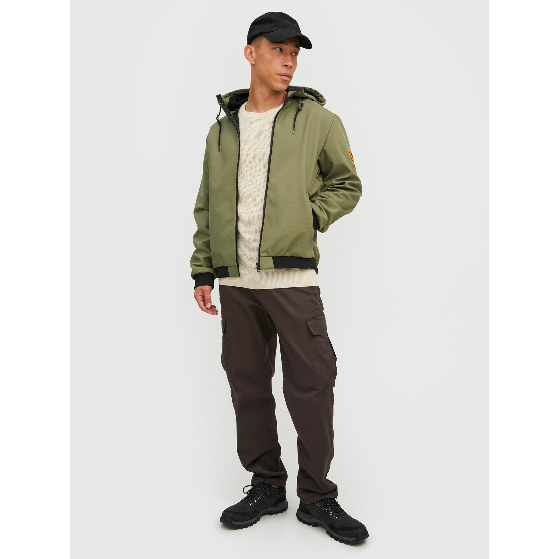 Jack&Jones Преходно яке Classic Waffle 12215818 Зелен Regular Fit - Pepit.bg