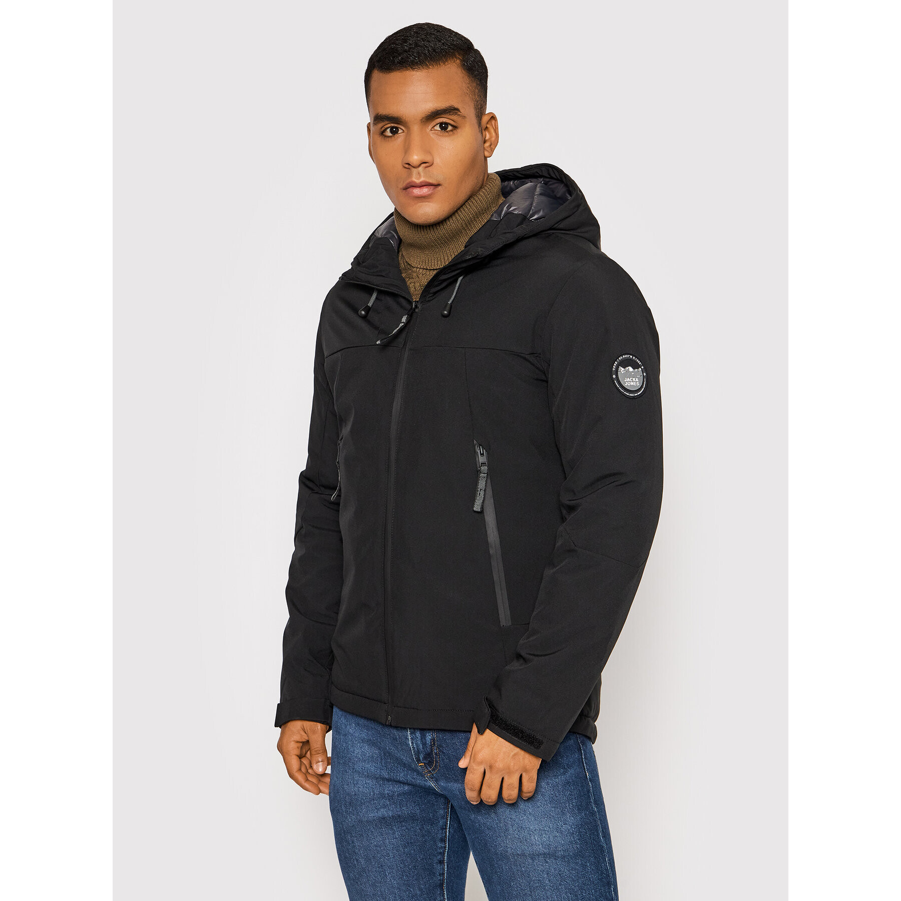 Jack&Jones Преходно яке Dexter 12193472 Черен Regular Fit - Pepit.bg