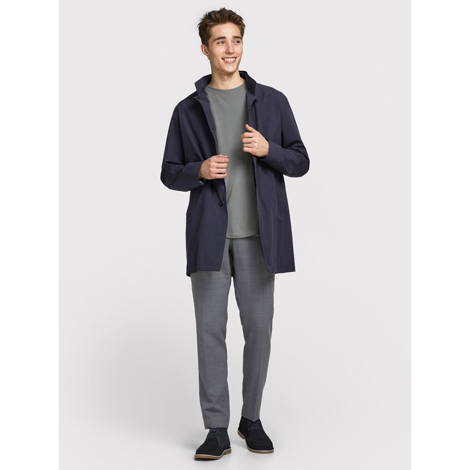 Jack&Jones PREMIUM Преходно яке Gran 12183745 Тъмносин Regular Fit - Pepit.bg