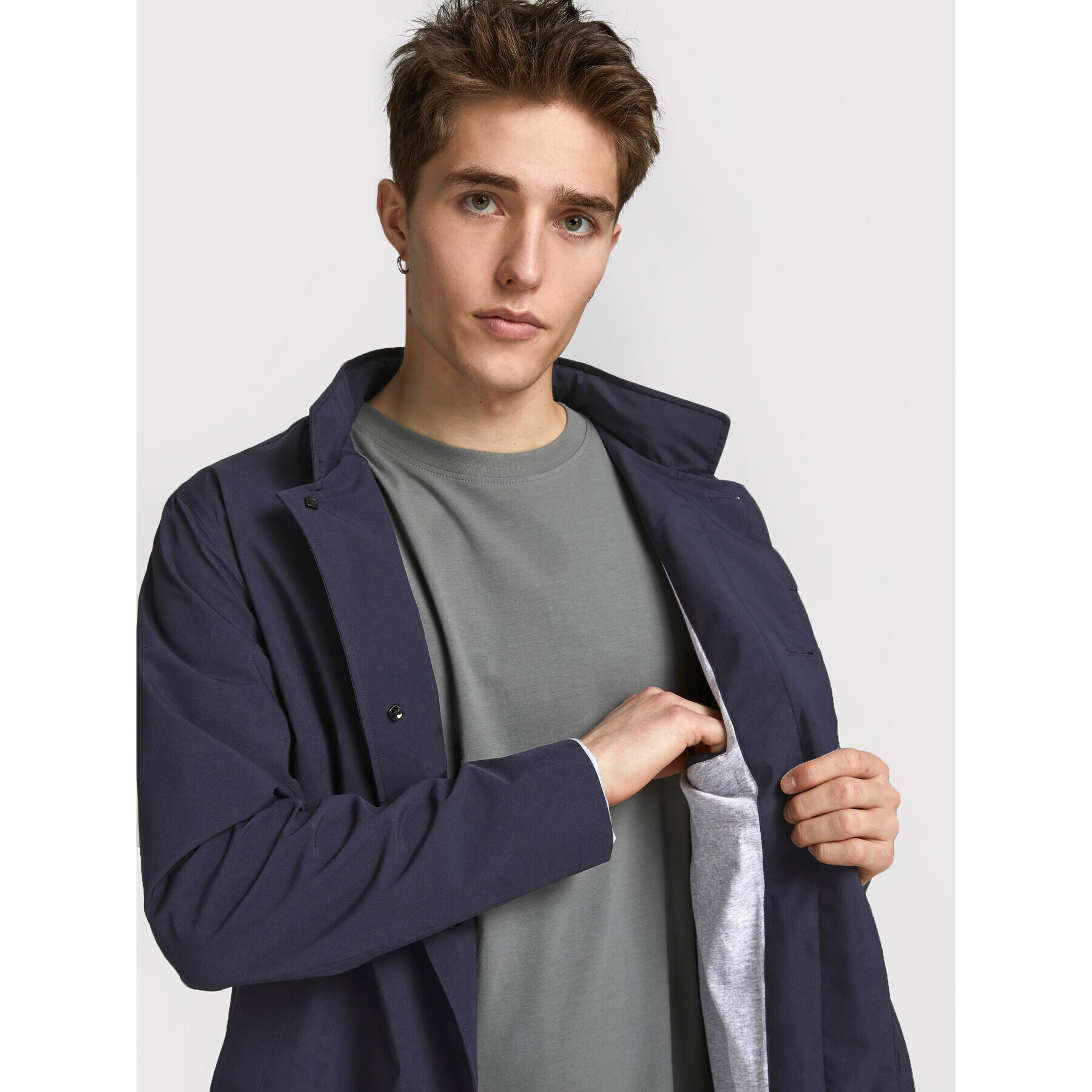 Jack&Jones PREMIUM Преходно яке Gran 12183745 Тъмносин Regular Fit - Pepit.bg