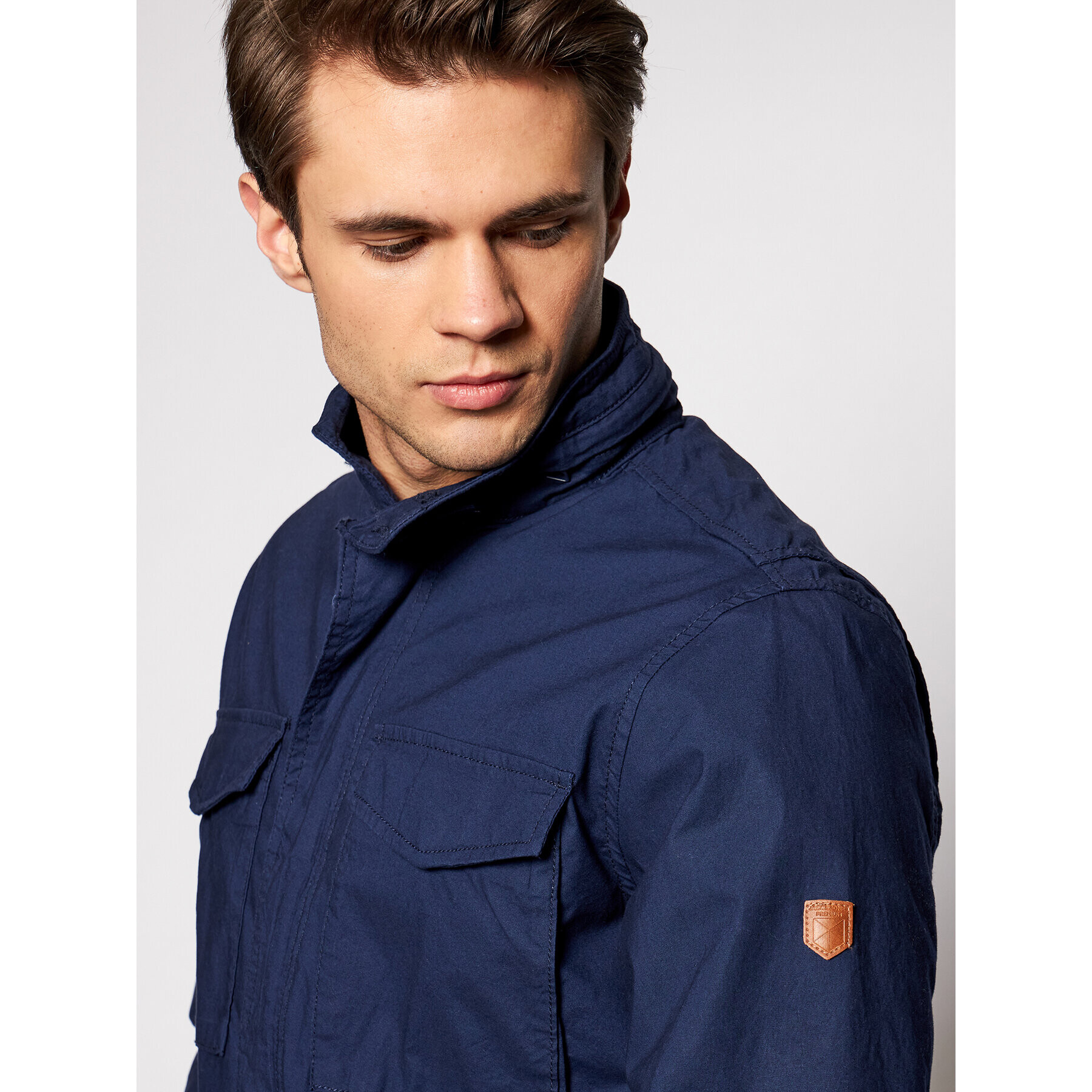 Jack&Jones Преходно яке Jprfelix M-65 Field 12183410 Тъмносин Regular Fit - Pepit.bg