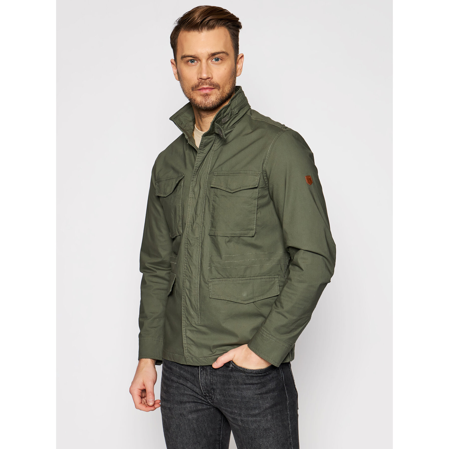 Jack&Jones Преходно яке Jprfelix M-65 Field 12183410 Зелен Regular Fit - Pepit.bg