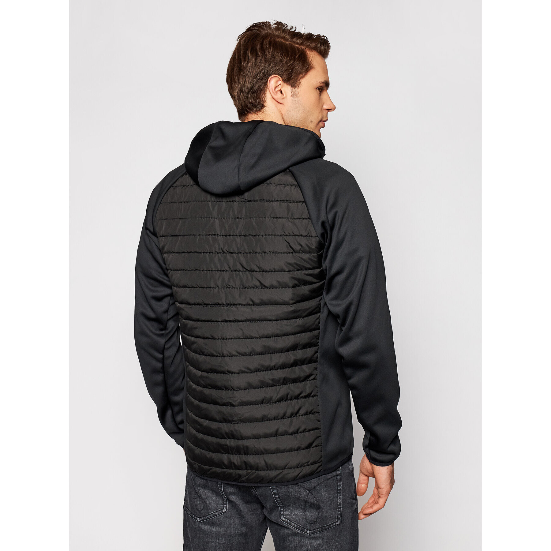 Jack&Jones Преходно яке Multi Quilted 12182242 Черен Regular Fit - Pepit.bg