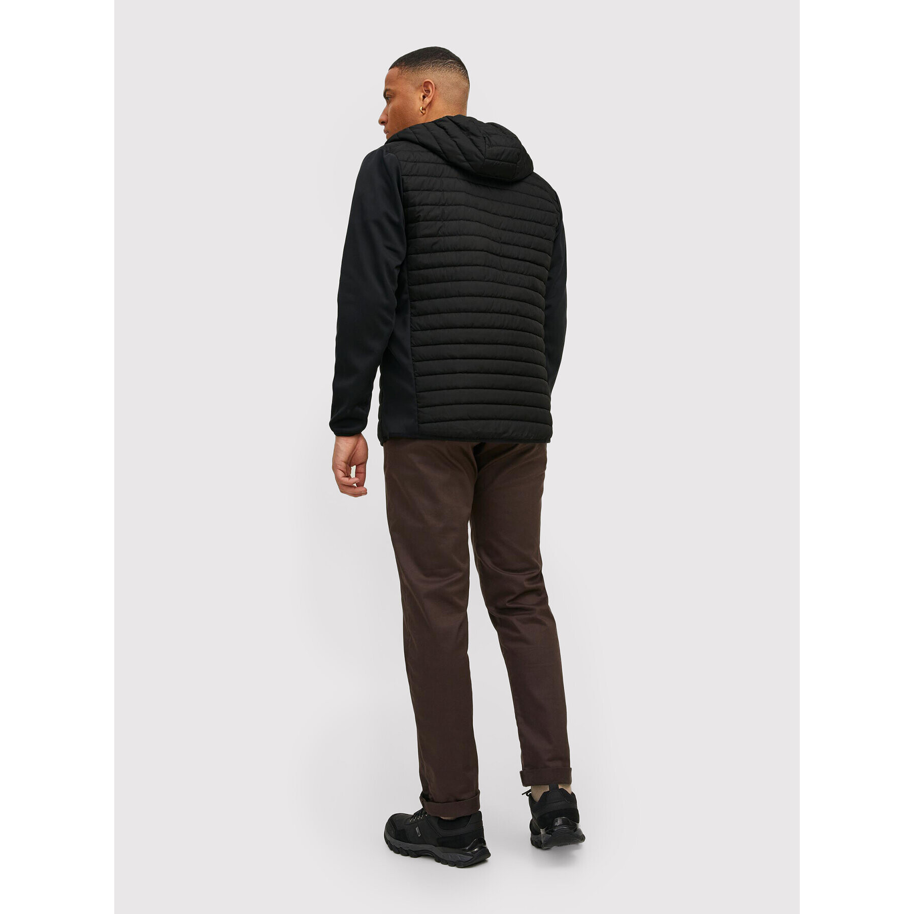 Jack&Jones Преходно яке Multi Quilted 12182242 Черен Regular Fit - Pepit.bg