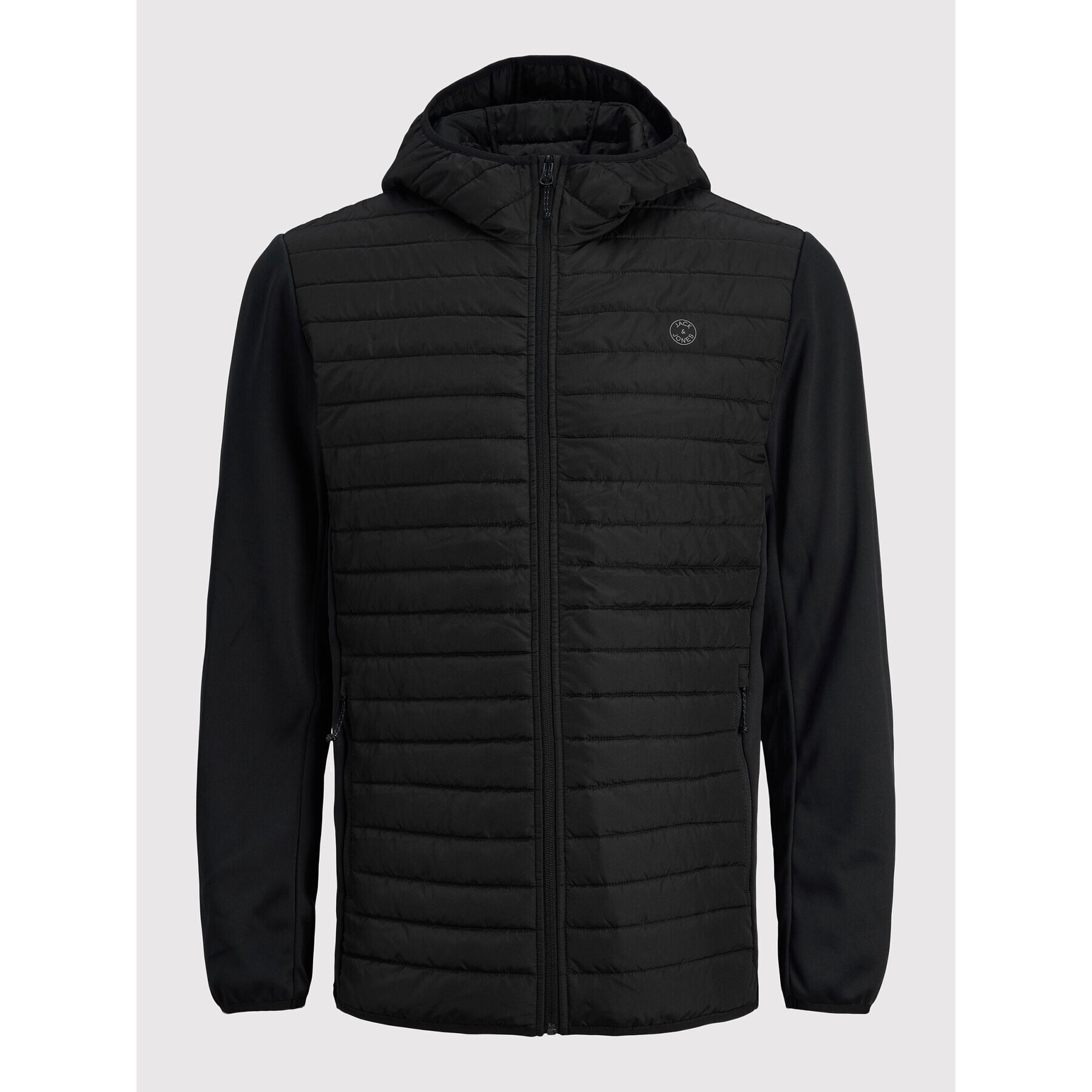 Jack&Jones Преходно яке Multi Quilted 12182242 Черен Regular Fit - Pepit.bg