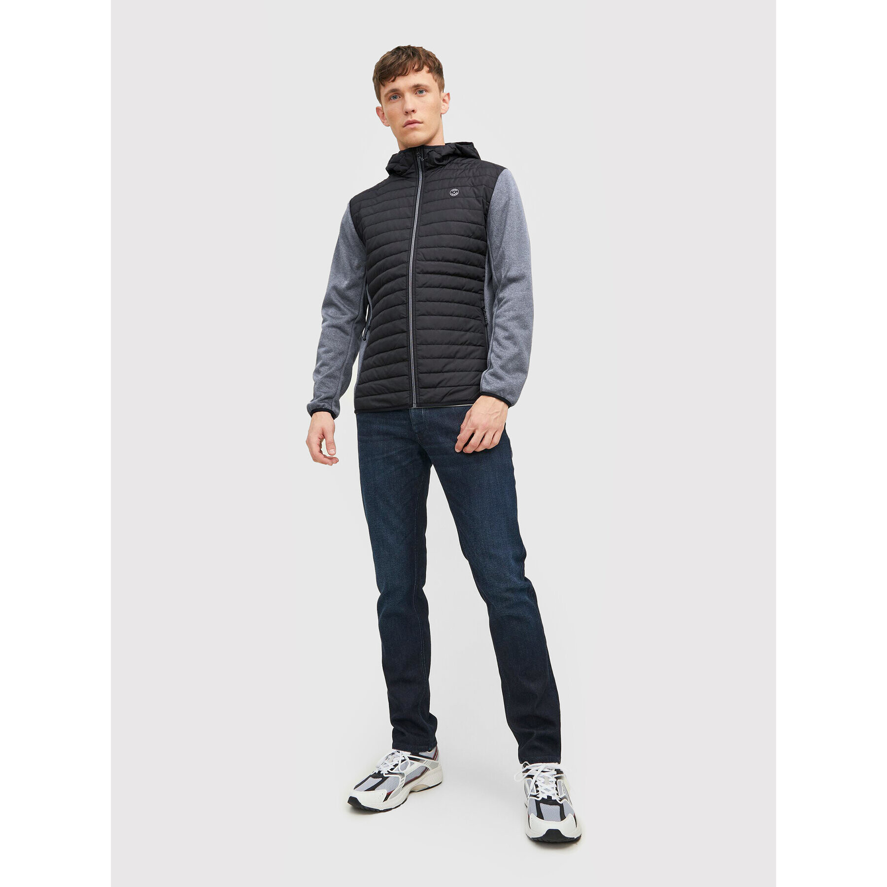 Jack&Jones Преходно яке Multi Quilted 12182242 Черен Regular Fit - Pepit.bg