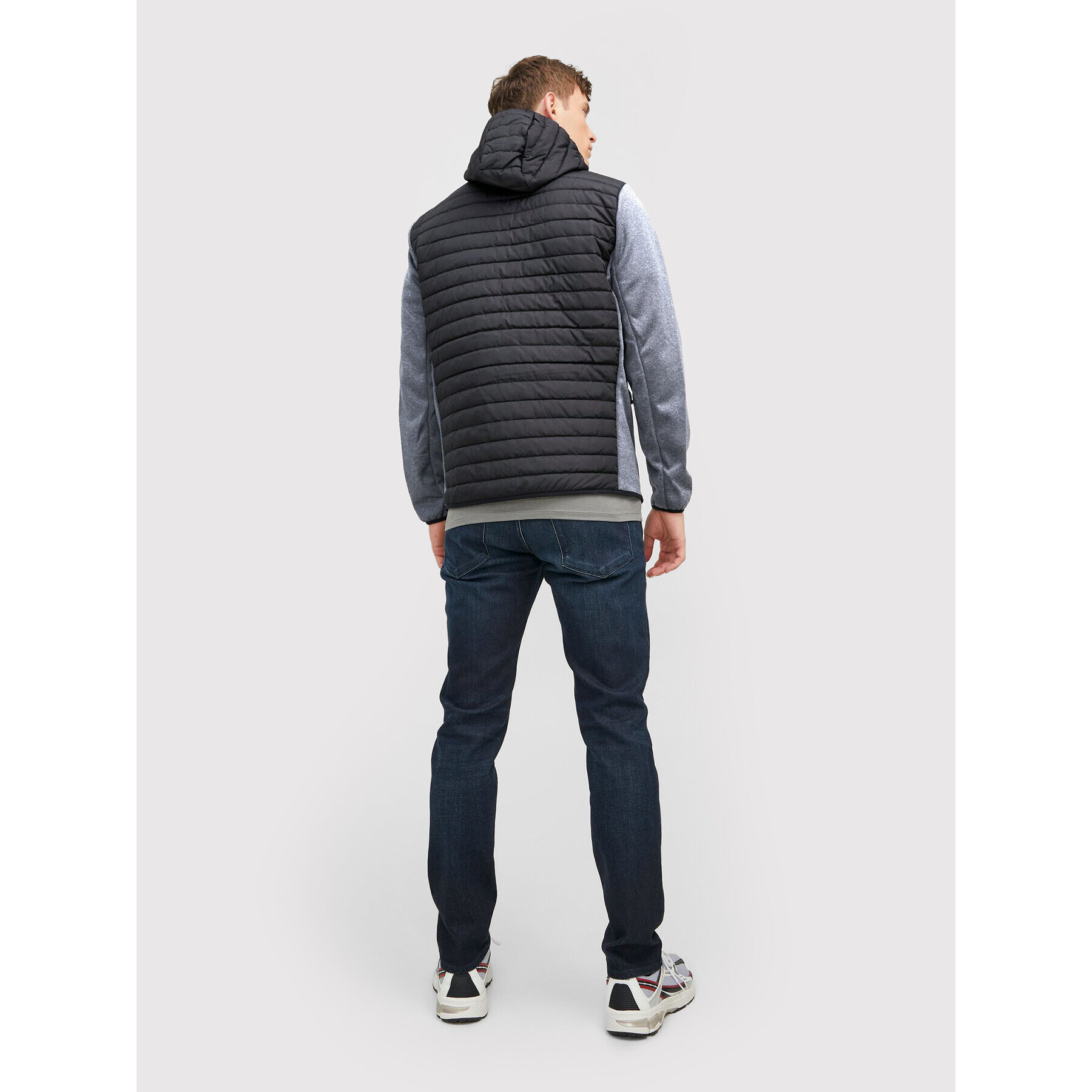 Jack&Jones Преходно яке Multi Quilted 12182242 Черен Regular Fit - Pepit.bg