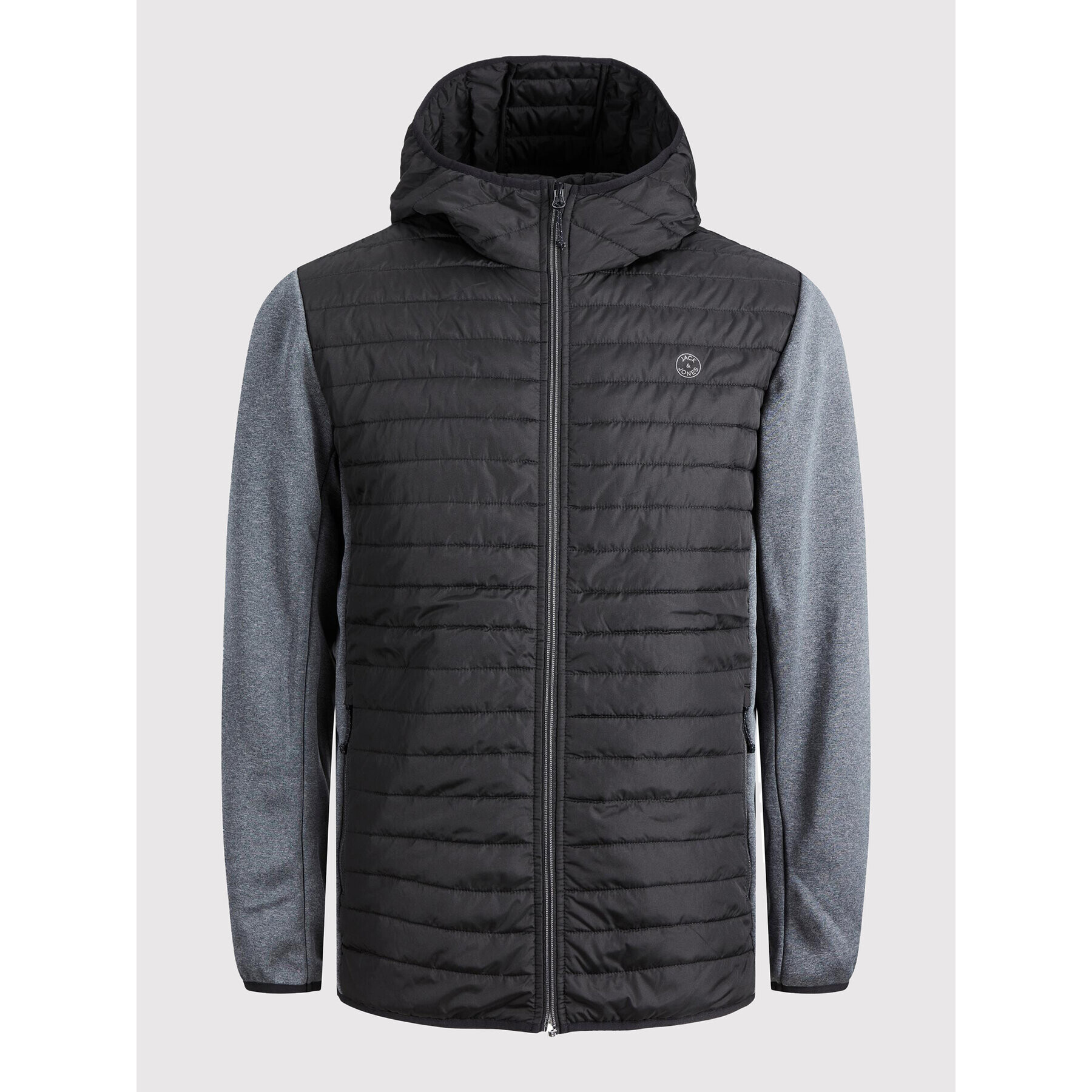 Jack&Jones Преходно яке Multi Quilted 12182242 Черен Regular Fit - Pepit.bg