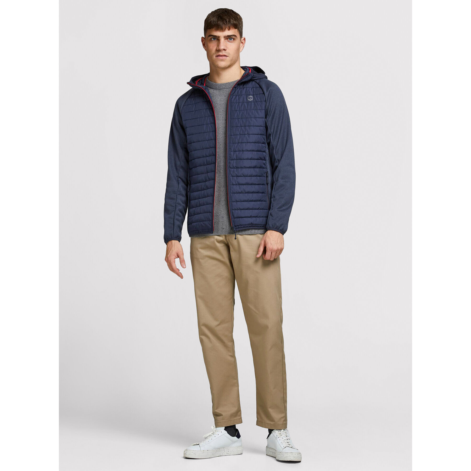 Jack&Jones Преходно яке Multi Quilted 12182242 Тъмносин Regular Fit - Pepit.bg