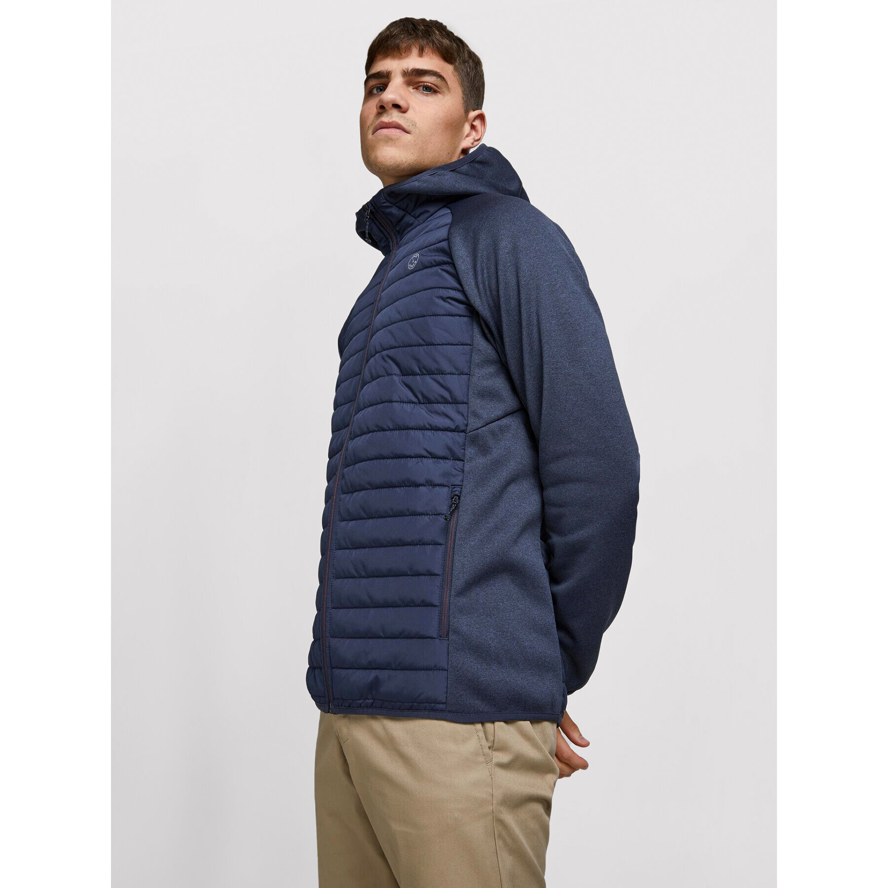 Jack&Jones Преходно яке Multi Quilted 12182242 Тъмносин Regular Fit - Pepit.bg