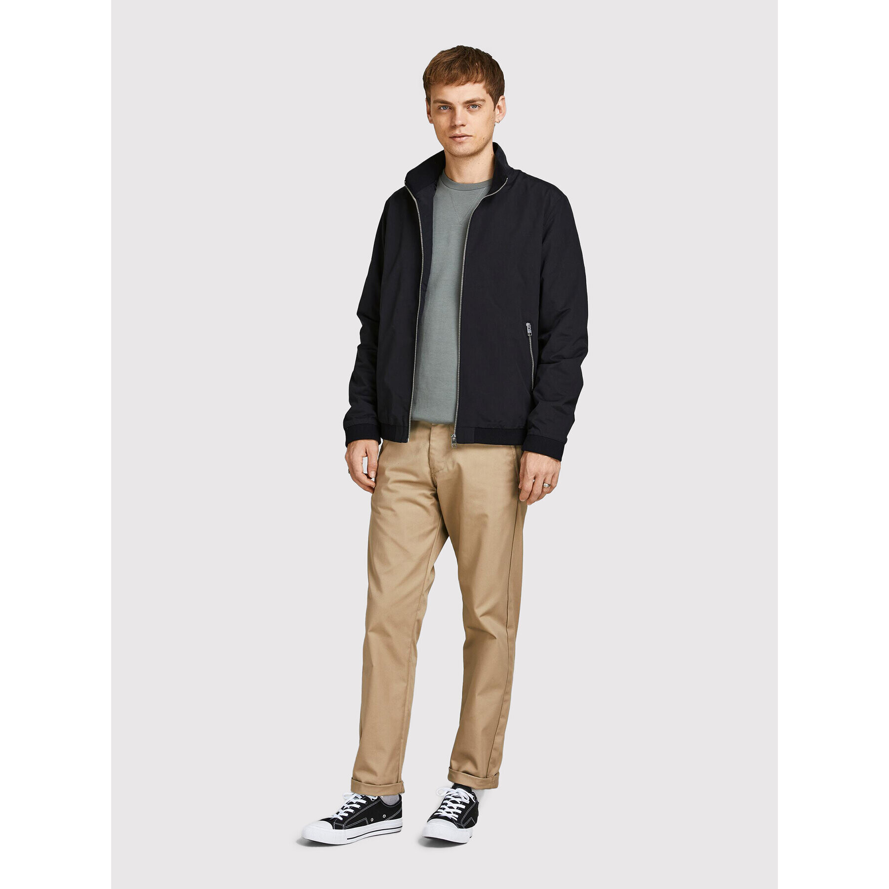 Jack&Jones Преходно яке Rush 12204277 Черен Regular Fit - Pepit.bg