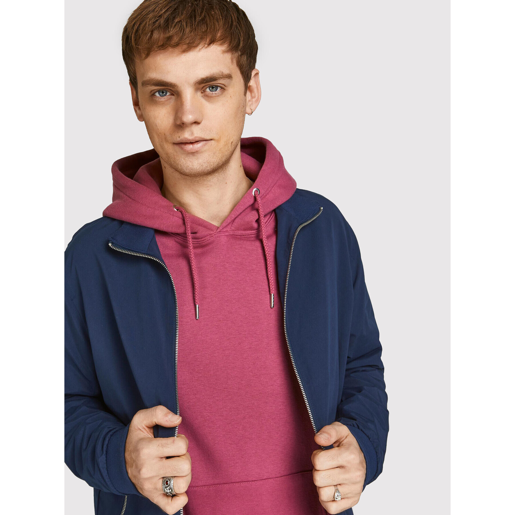 Jack&Jones Преходно яке Rush 12204277 Тъмносин Regular Fit - Pepit.bg