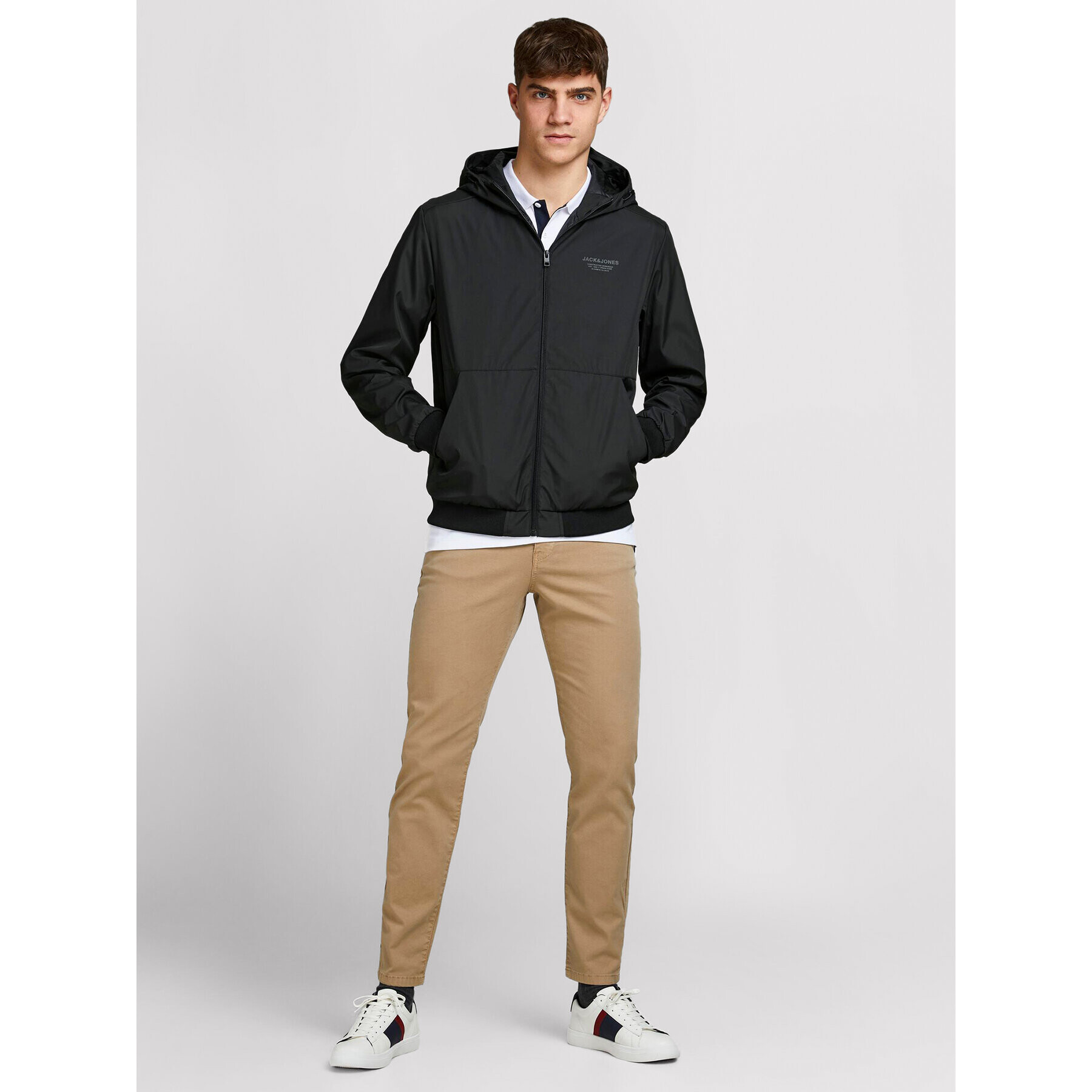 Jack&Jones Преходно яке Seam 12182243 Черен Regular Fit - Pepit.bg