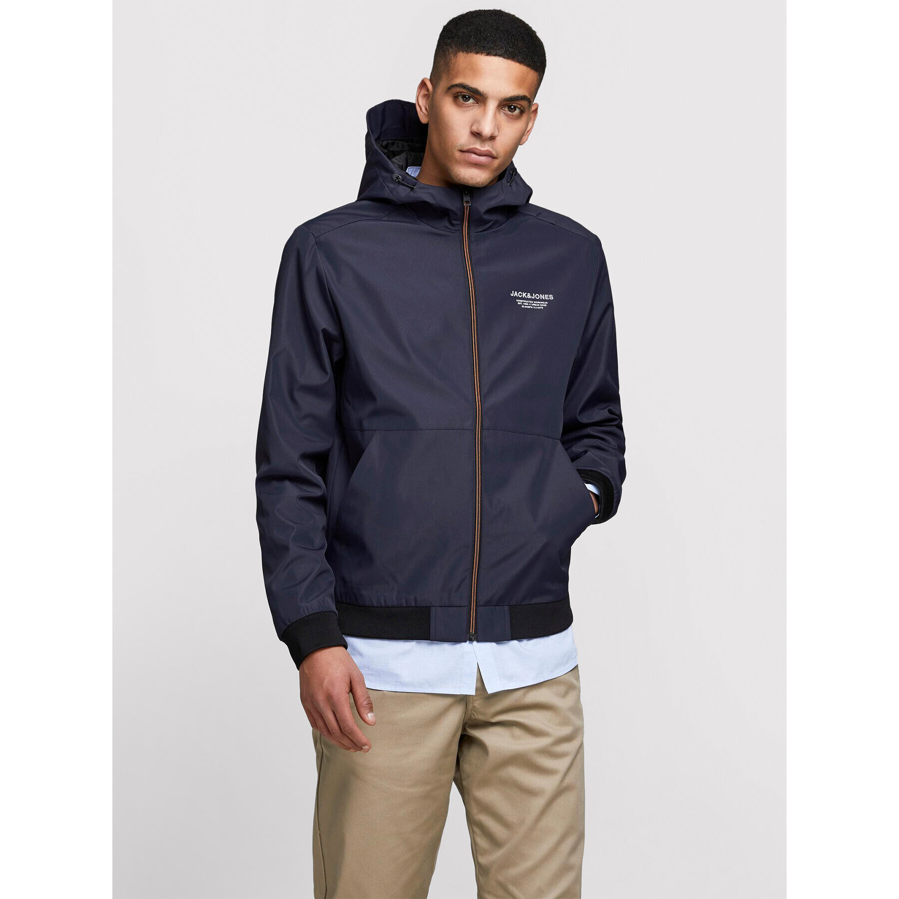 Jack&Jones Преходно яке Seam 12182243 Тъмносин Regular Fit - Pepit.bg