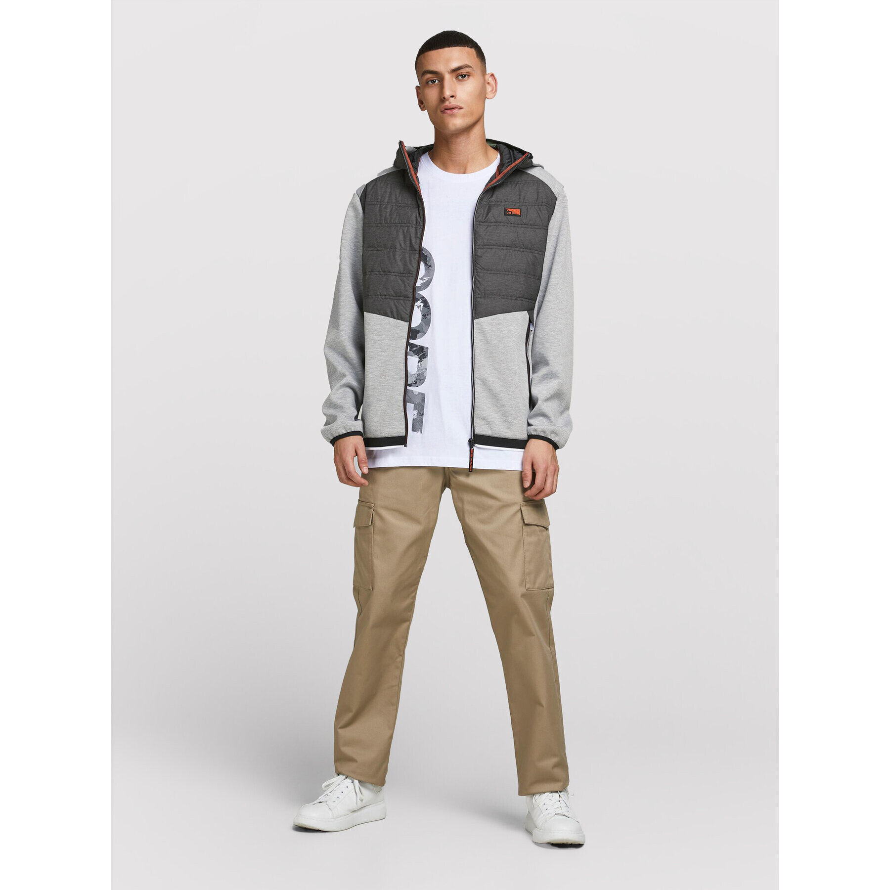 Jack&Jones Преходно яке Toby 12184739 Сив Regular Fit - Pepit.bg