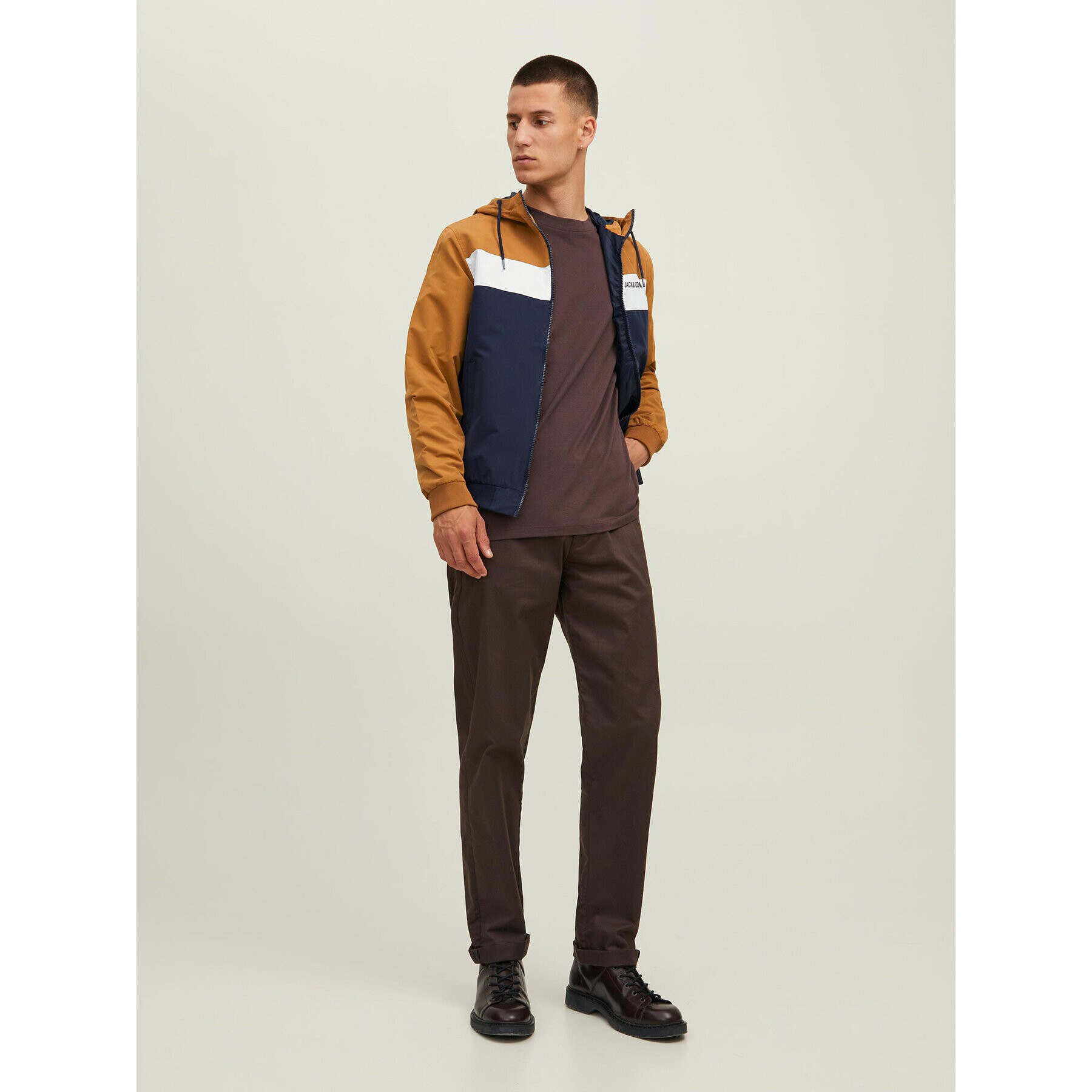 Jack&Jones Преходно яке 12200208 Кафяв Regular Fit - Pepit.bg