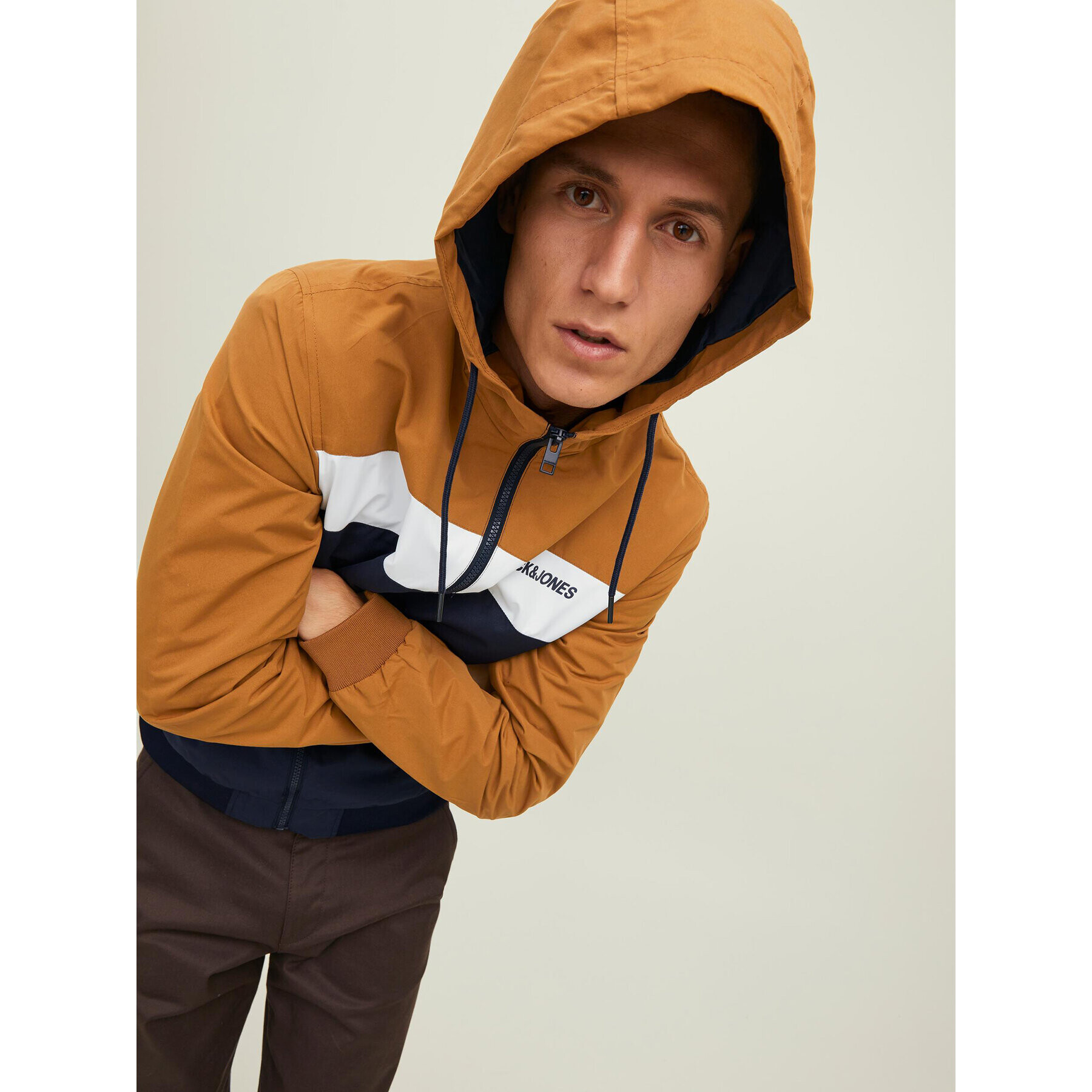 Jack&Jones Преходно яке 12200208 Кафяв Regular Fit - Pepit.bg