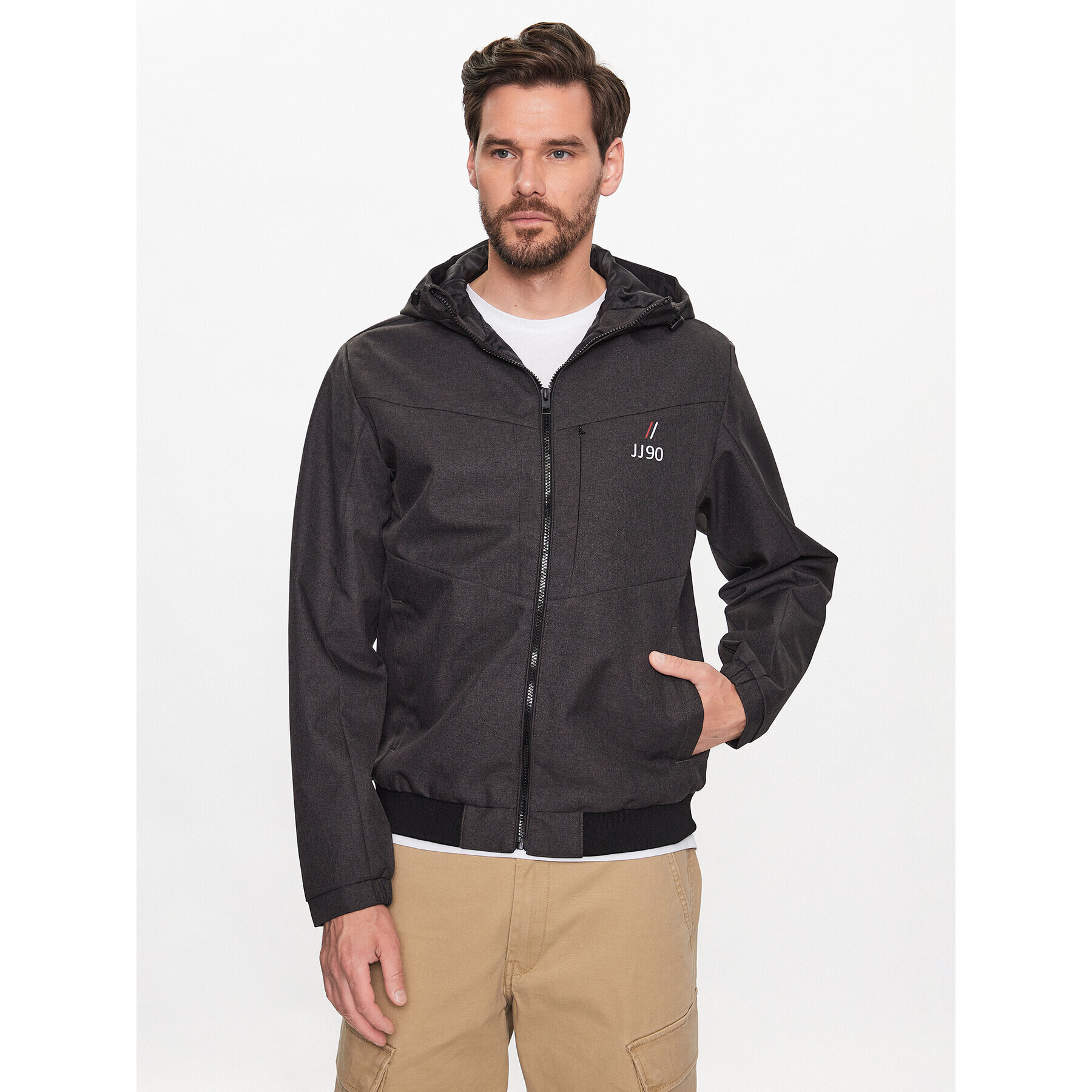 Jack&Jones Преходно яке Snap 12224282 Сив Regular Fit - Pepit.bg