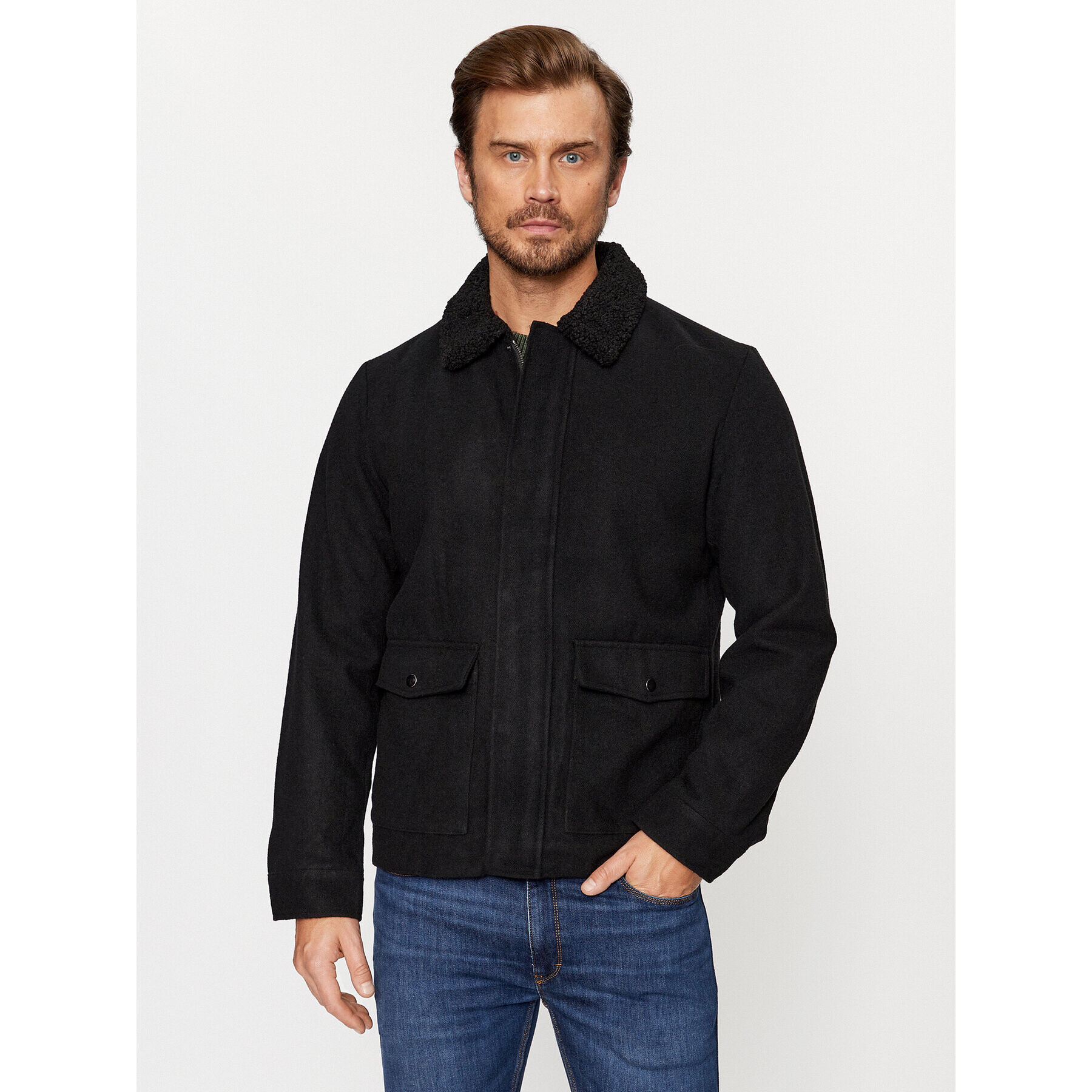 Jack&Jones Преходно яке 12236162 Черен Regular Fit - Pepit.bg
