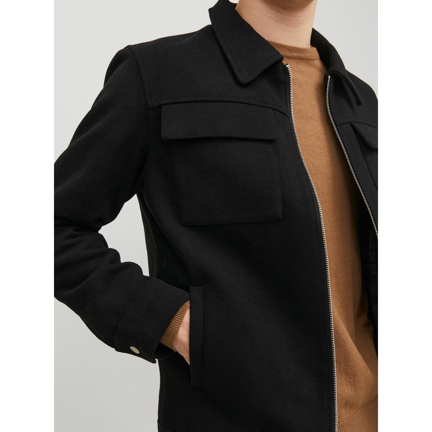 Jack&Jones Преходно яке 12239005 Черен Regular Fit - Pepit.bg