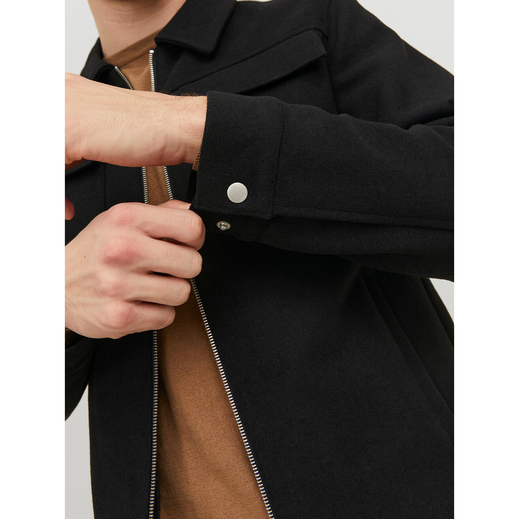 Jack&Jones Преходно яке 12239005 Черен Regular Fit - Pepit.bg