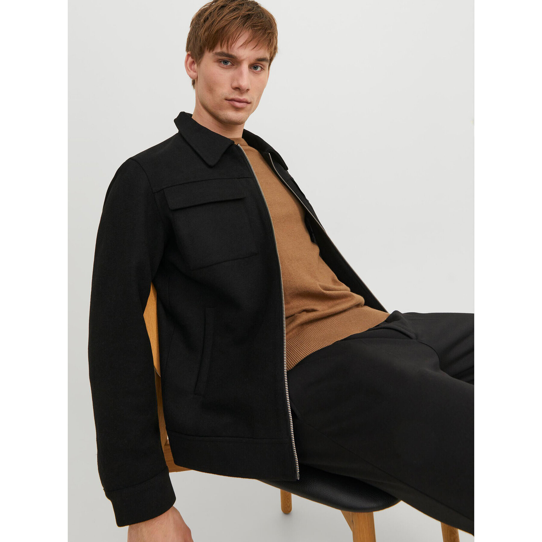 Jack&Jones Преходно яке 12239005 Черен Regular Fit - Pepit.bg