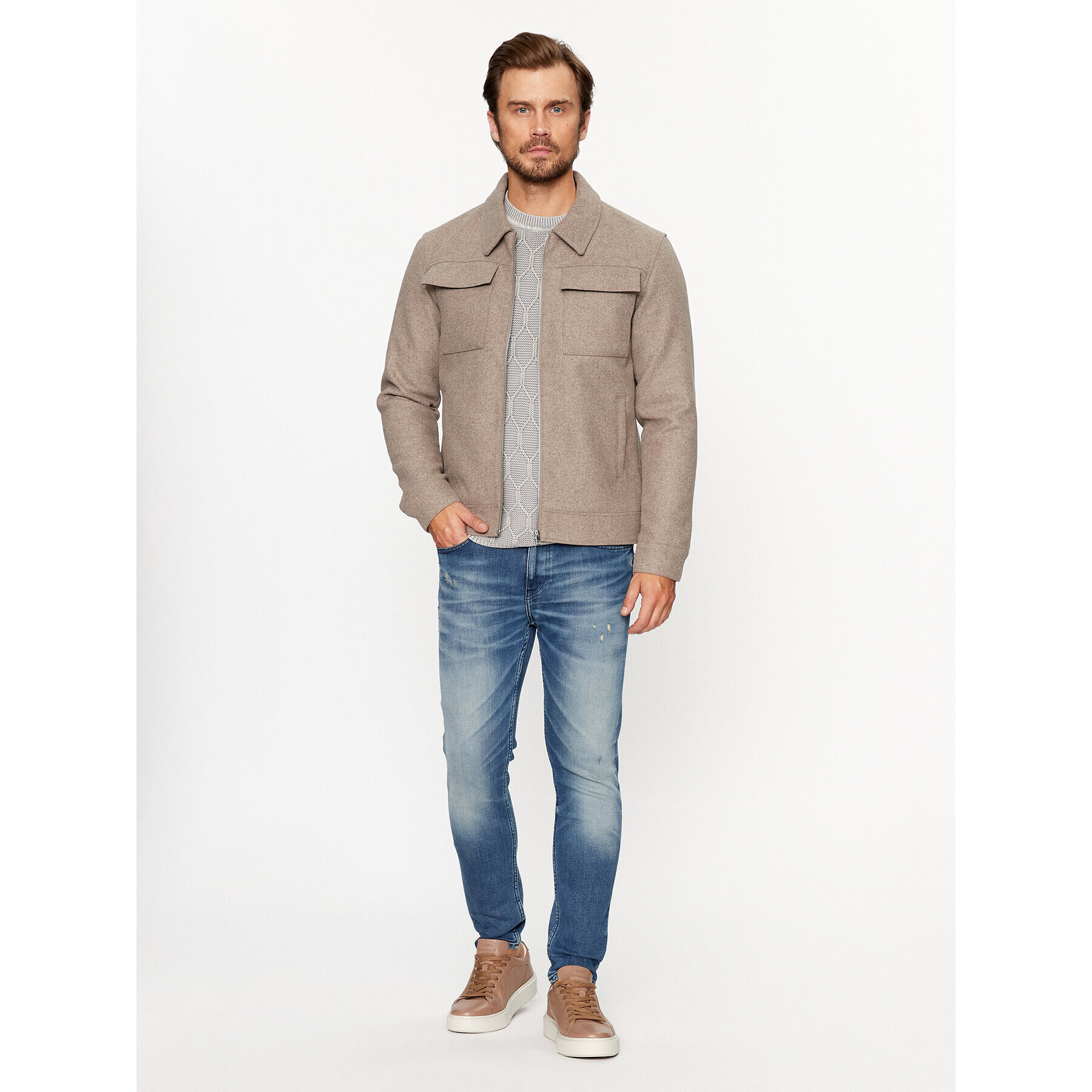 Jack&Jones Преходно яке Morrison 12239005 Сив Regular Fit - Pepit.bg
