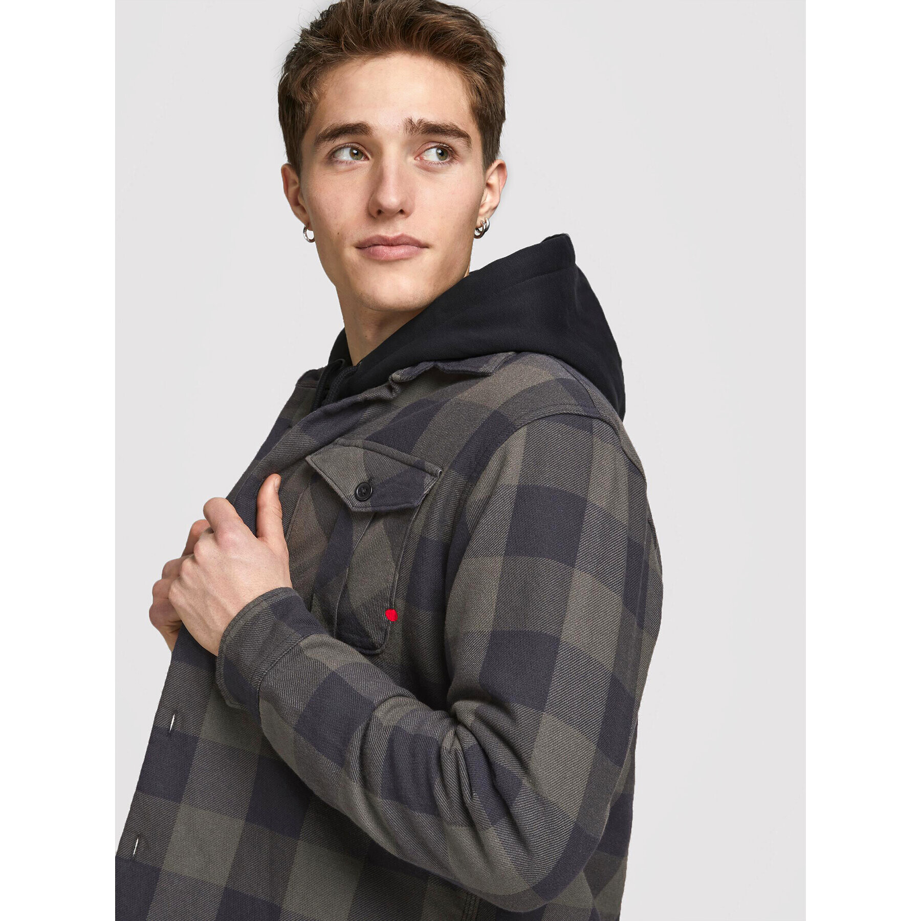 Jack&Jones Преходно яке Banes 12173938 Зелен Regular Fit - Pepit.bg