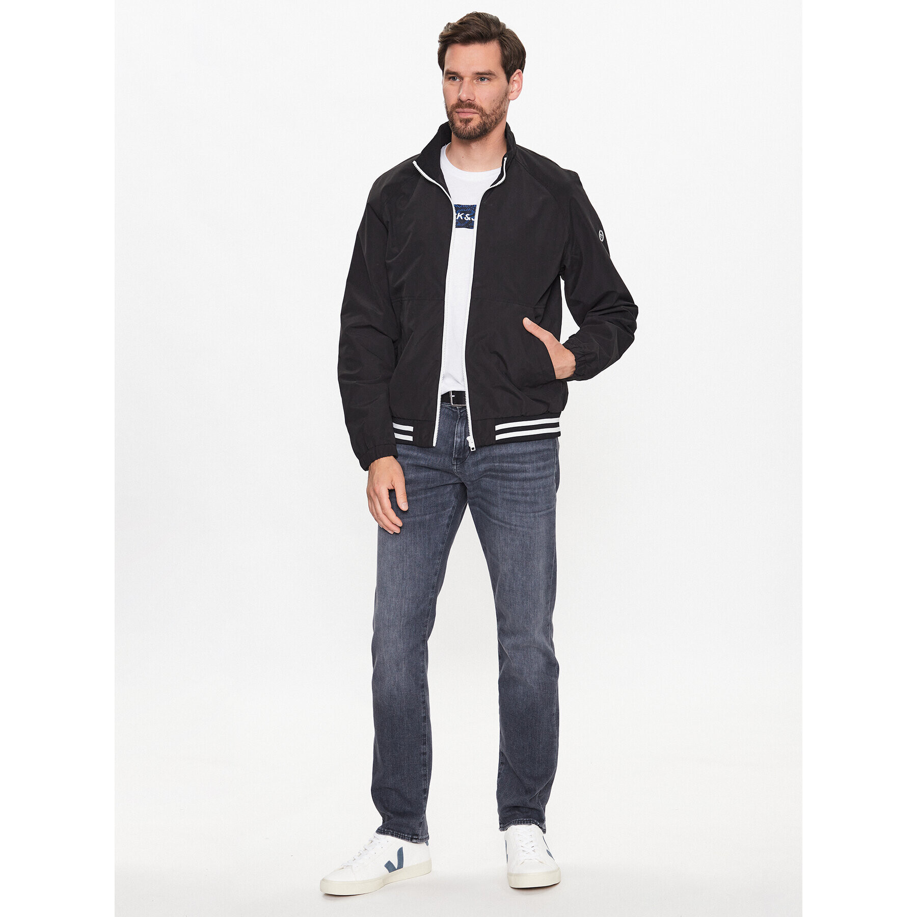 Jack&Jones Преходно яке Luke 12203397 Черен Regular Fit - Pepit.bg