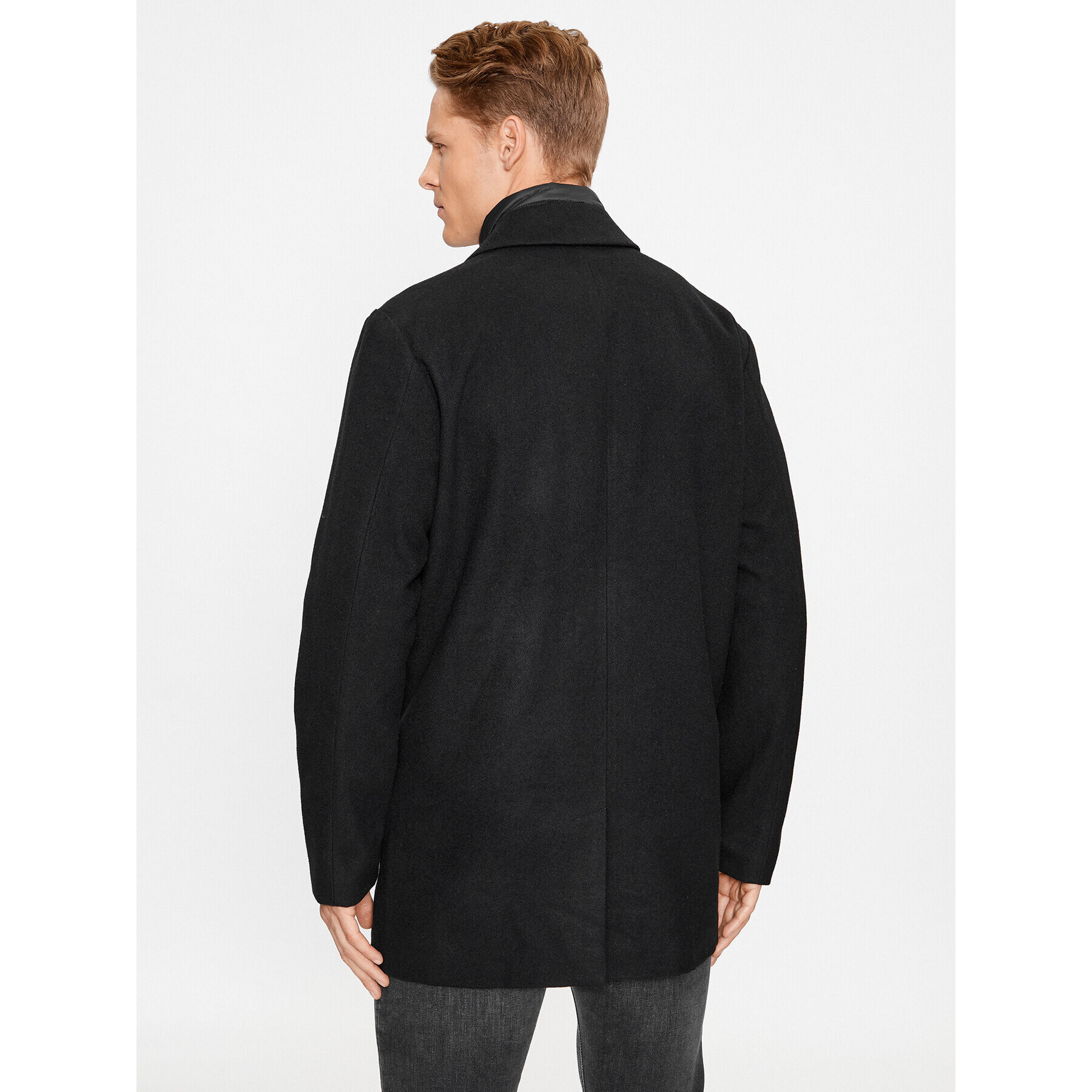 Jack&Jones Преходно палто 12236160 Черен Regular Fit - Pepit.bg