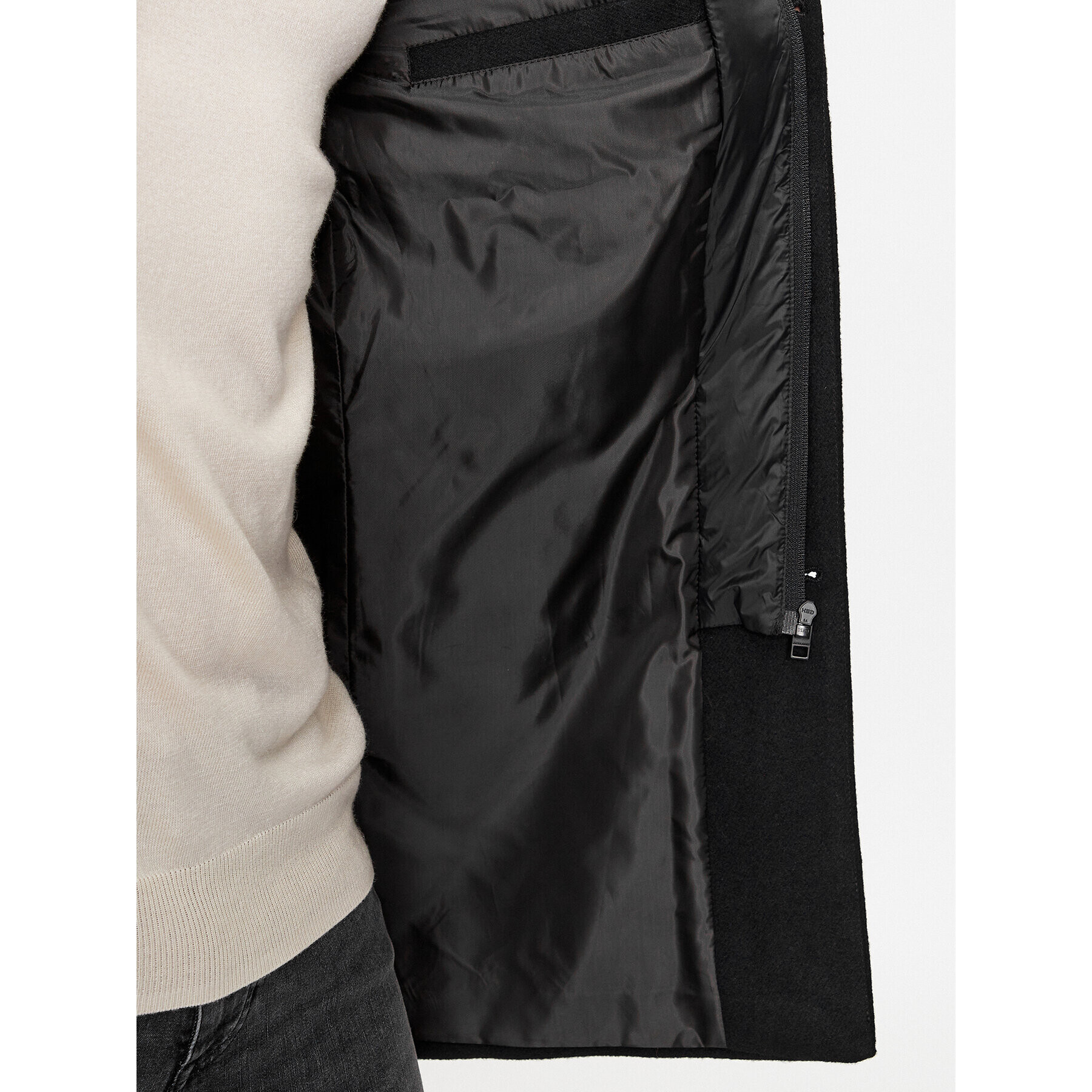Jack&Jones Преходно палто 12236160 Черен Regular Fit - Pepit.bg