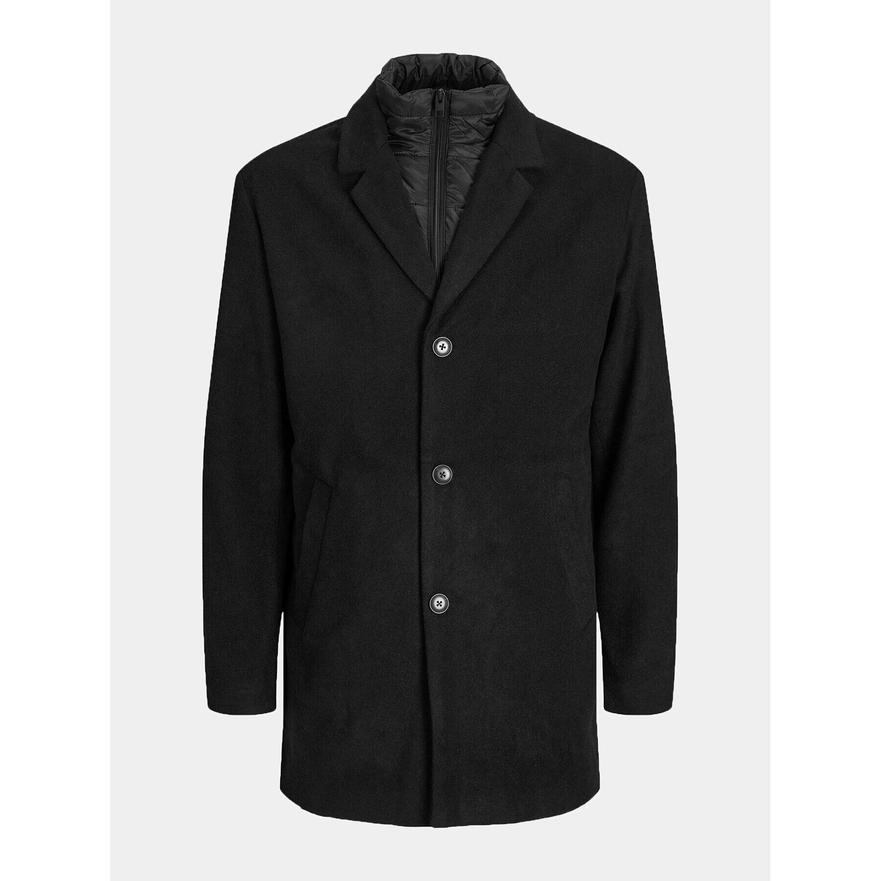 Jack&Jones Преходно палто 12236160 Черен Regular Fit - Pepit.bg