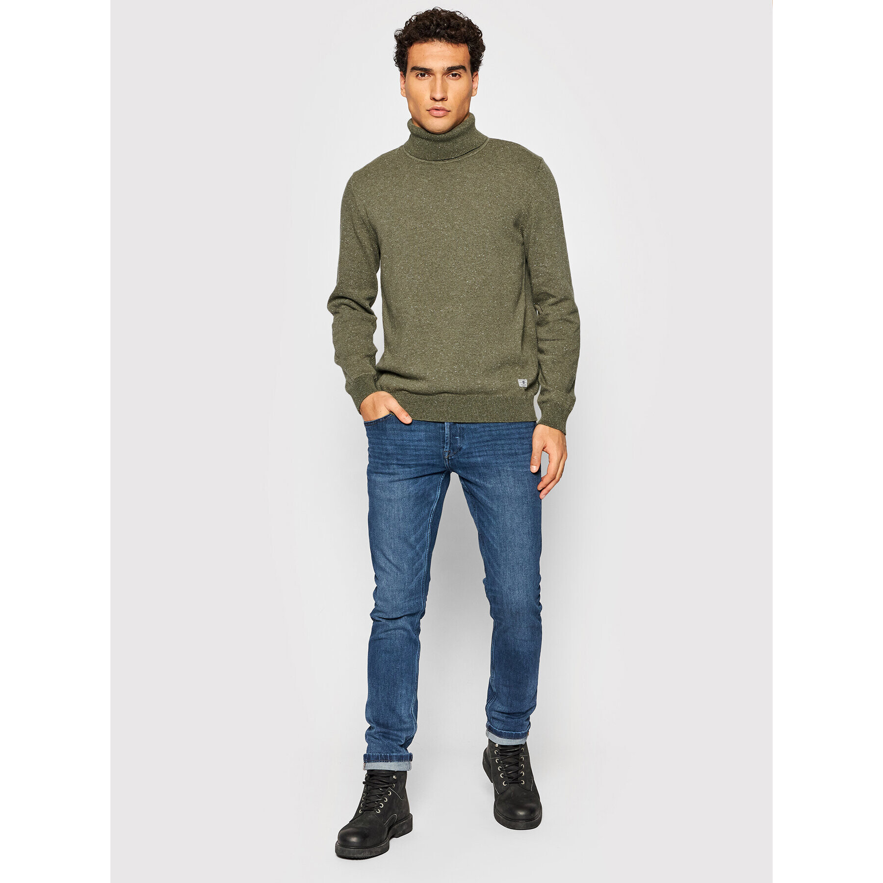 Jack&Jones PREMIUM Поло Morris 12192496 Зелен Regular Fit - Pepit.bg