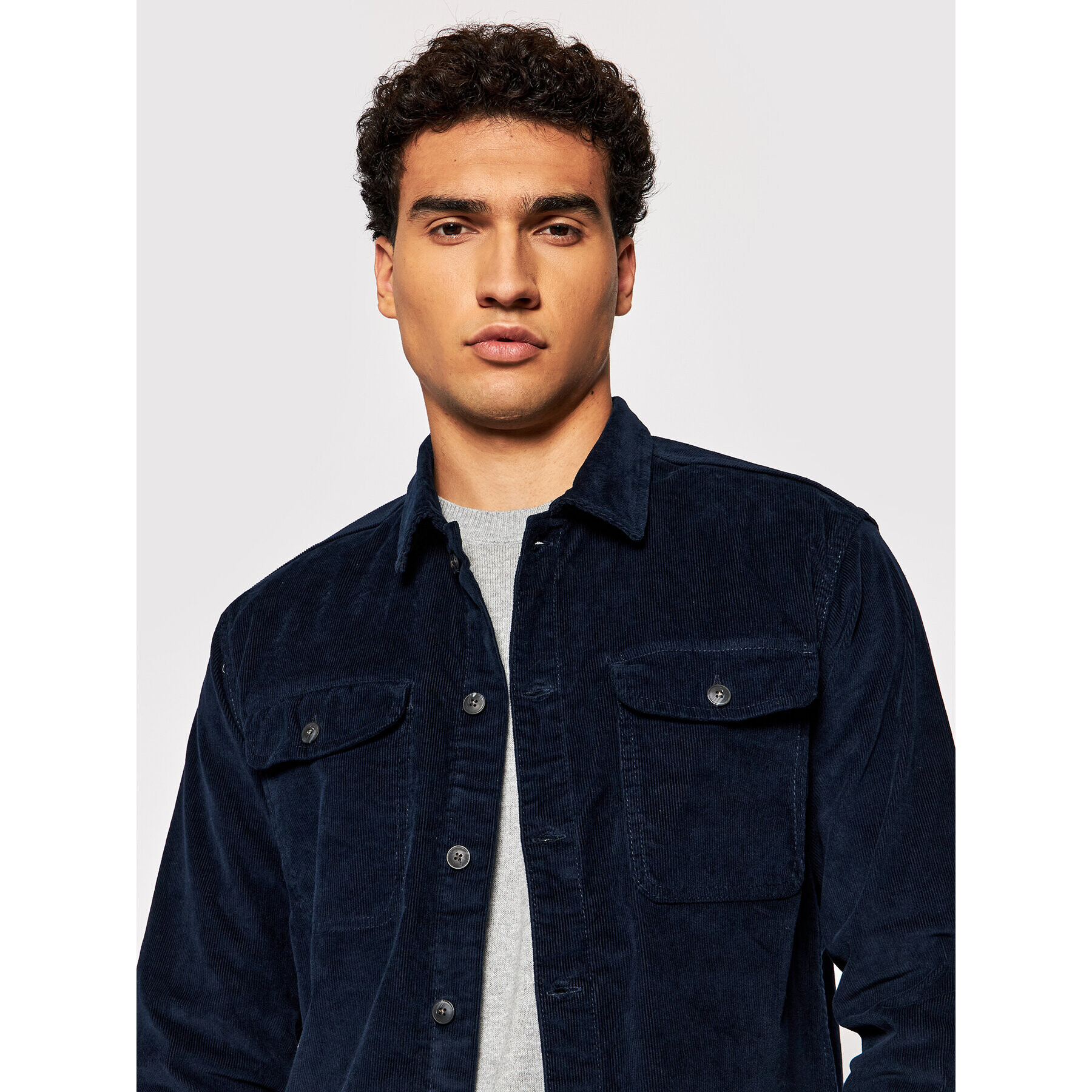 Jack&Jones PREMIUM Риза Blaben 12195781 Тъмносин Comfort Fit - Pepit.bg