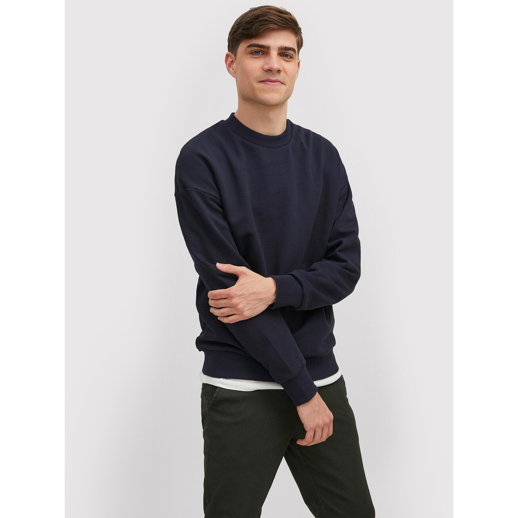 Jack&Jones PREMIUM Суитшърт Blakam 12206439 Тъмносин Regular Fit - Pepit.bg