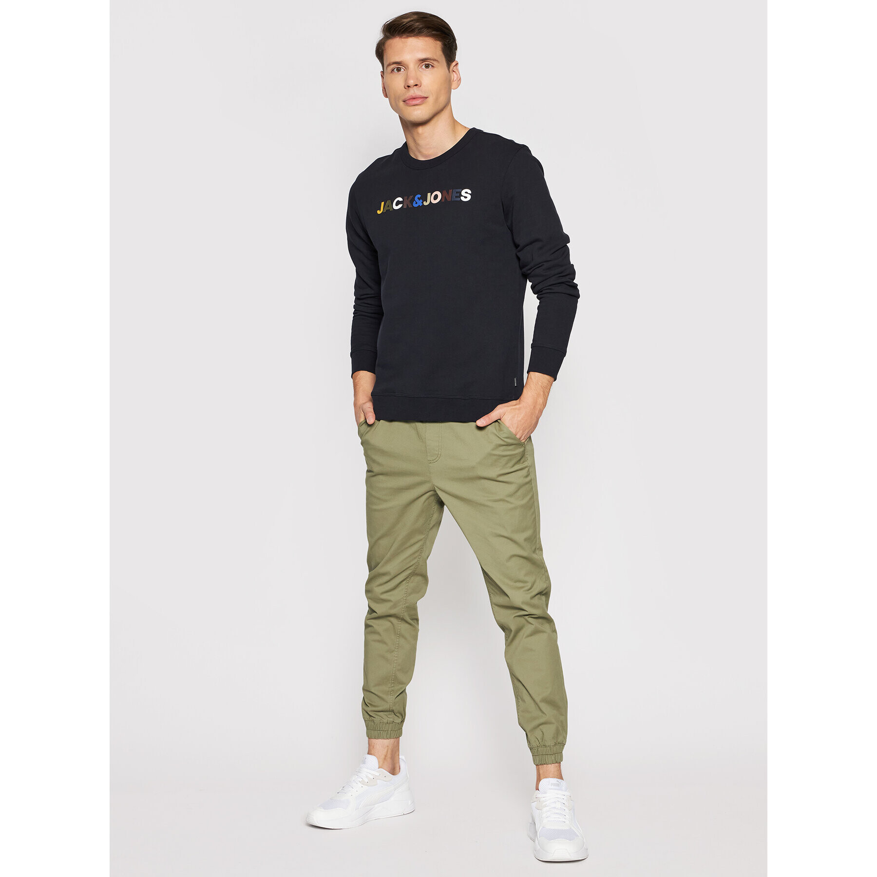 Jack&Jones PREMIUM Суитшърт Blalandon 12191310 Тъмносин Regular Fit - Pepit.bg